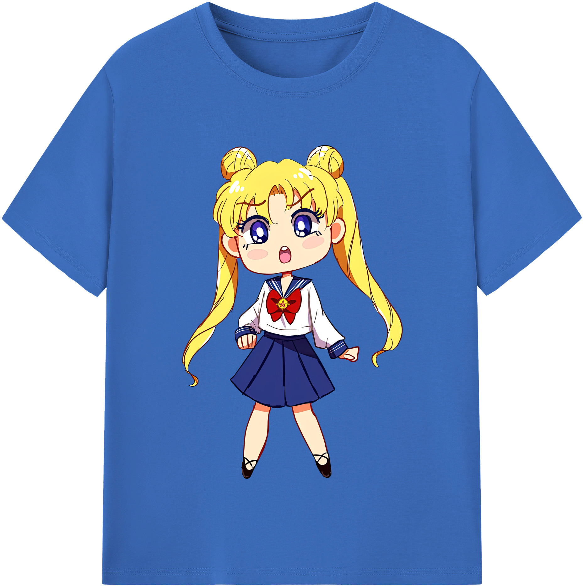 （画像用） 美少女戦士セーラームーン 愛野 美奈子 あいの みなこ Sailor Moon Aino Minako 綿100％半袖Tシャツ（フロントプリント）