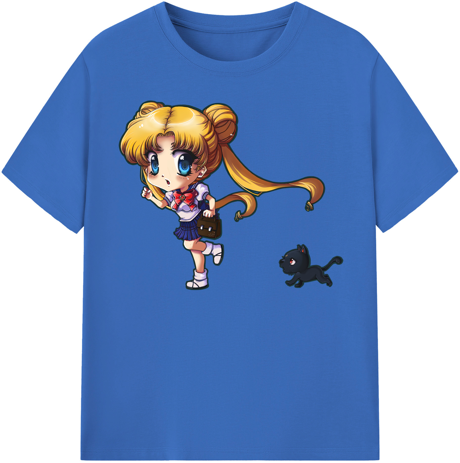 （画像用） 美少女戦士セーラームーン 愛野 美奈子 あいの みなこ Sailor Moon Aino Minako 綿100％半袖Tシャツ（フロントプリント）