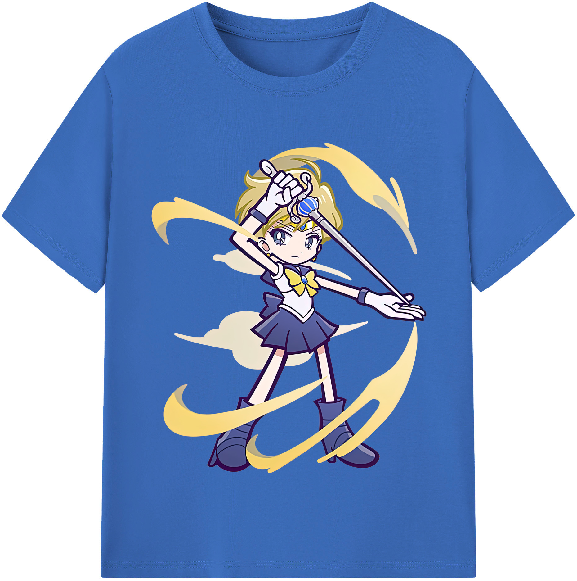 （画像用） 美少女戦士セーラームーン 天王はるか Sailor Moon Tenoh Haruka 綿100％半袖Tシャツ（フロントプリント）