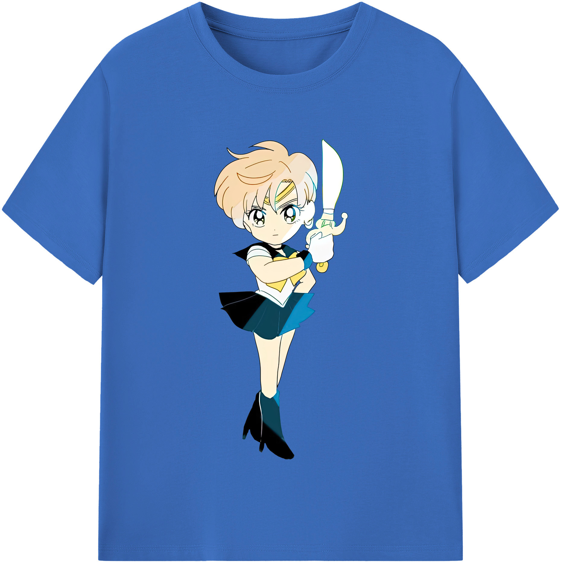 （画像用） 美少女戦士セーラームーン 天王はるか Sailor Moon Tenoh Haruka 綿100％半袖Tシャツ（フロントプリント）