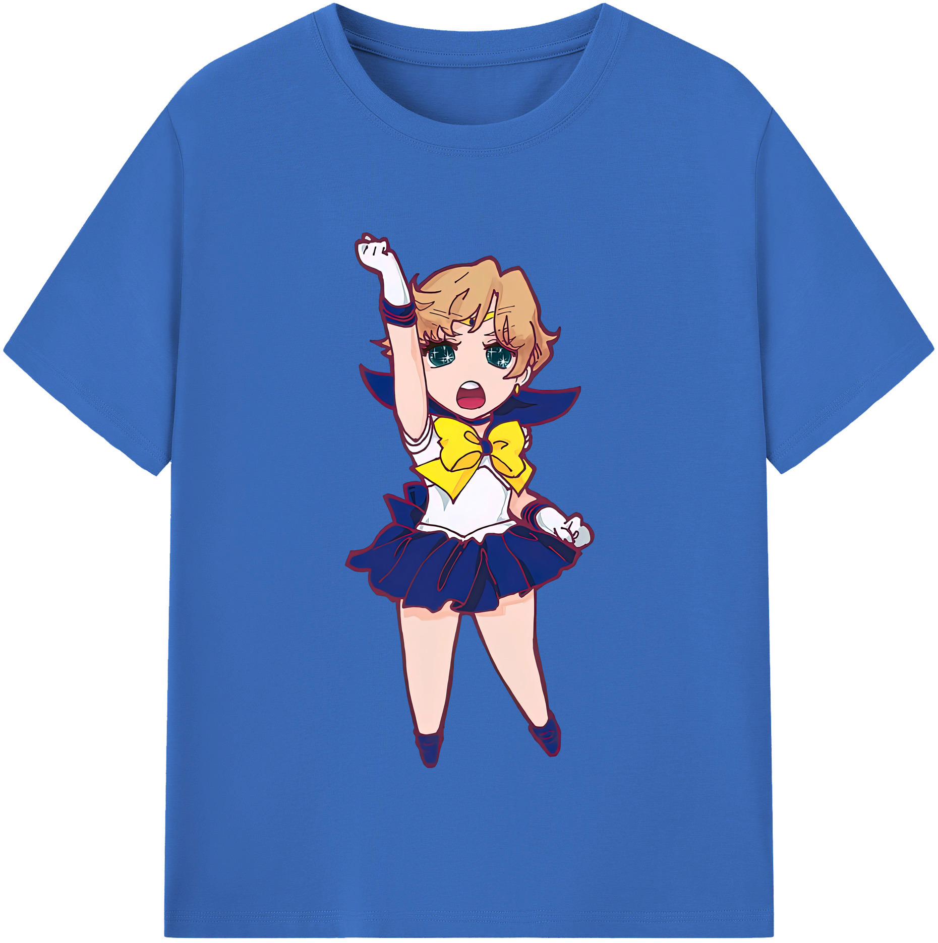 （画像用） 美少女戦士セーラームーン 天王はるか Sailor Moon Tenoh Haruka 綿100％半袖Tシャツ（フロントプリント）