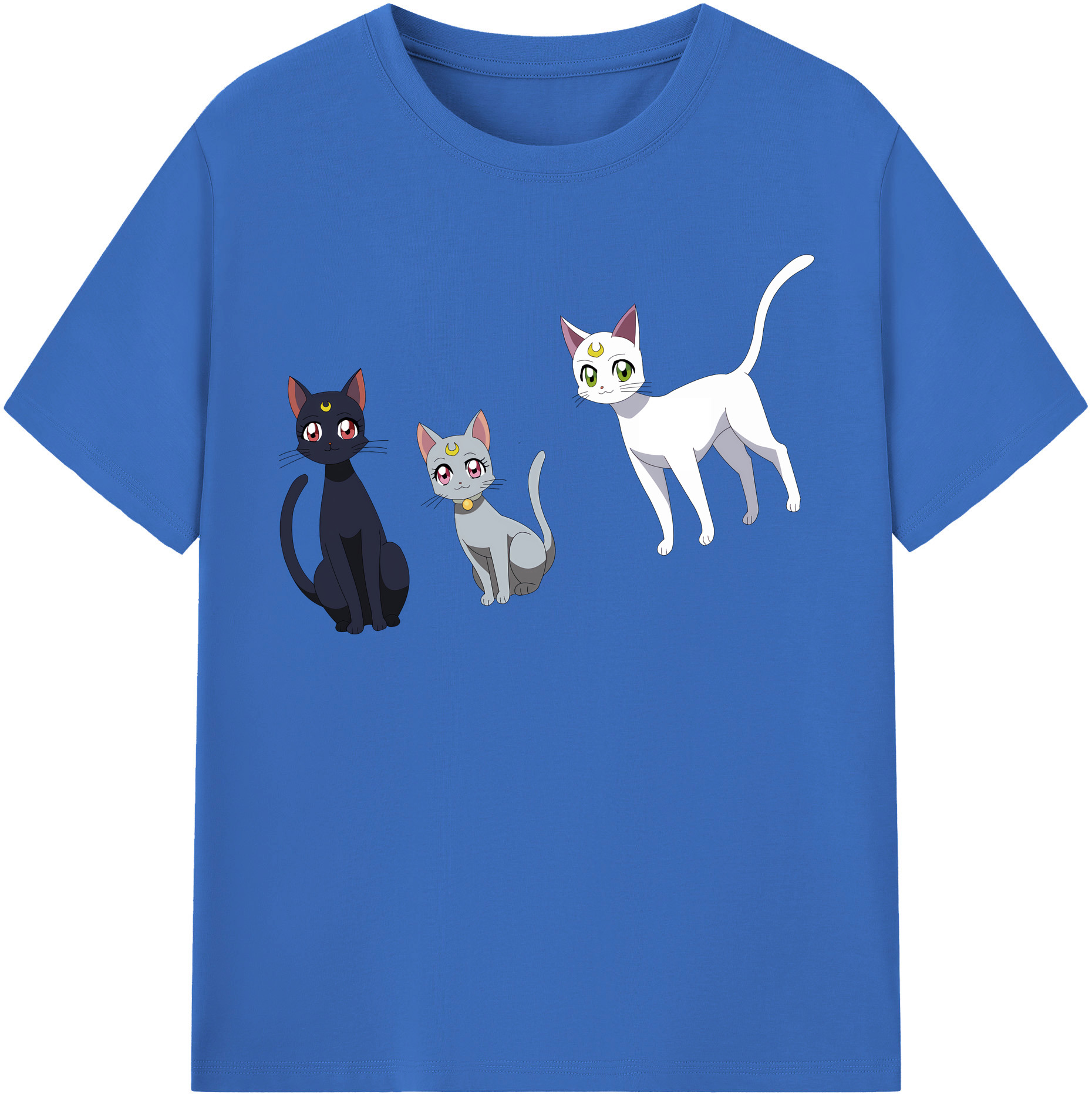 （画像用） 美少女戦士セーラームーン Sailor Moon 綿100％半袖Tシャツ（フロントプリント）