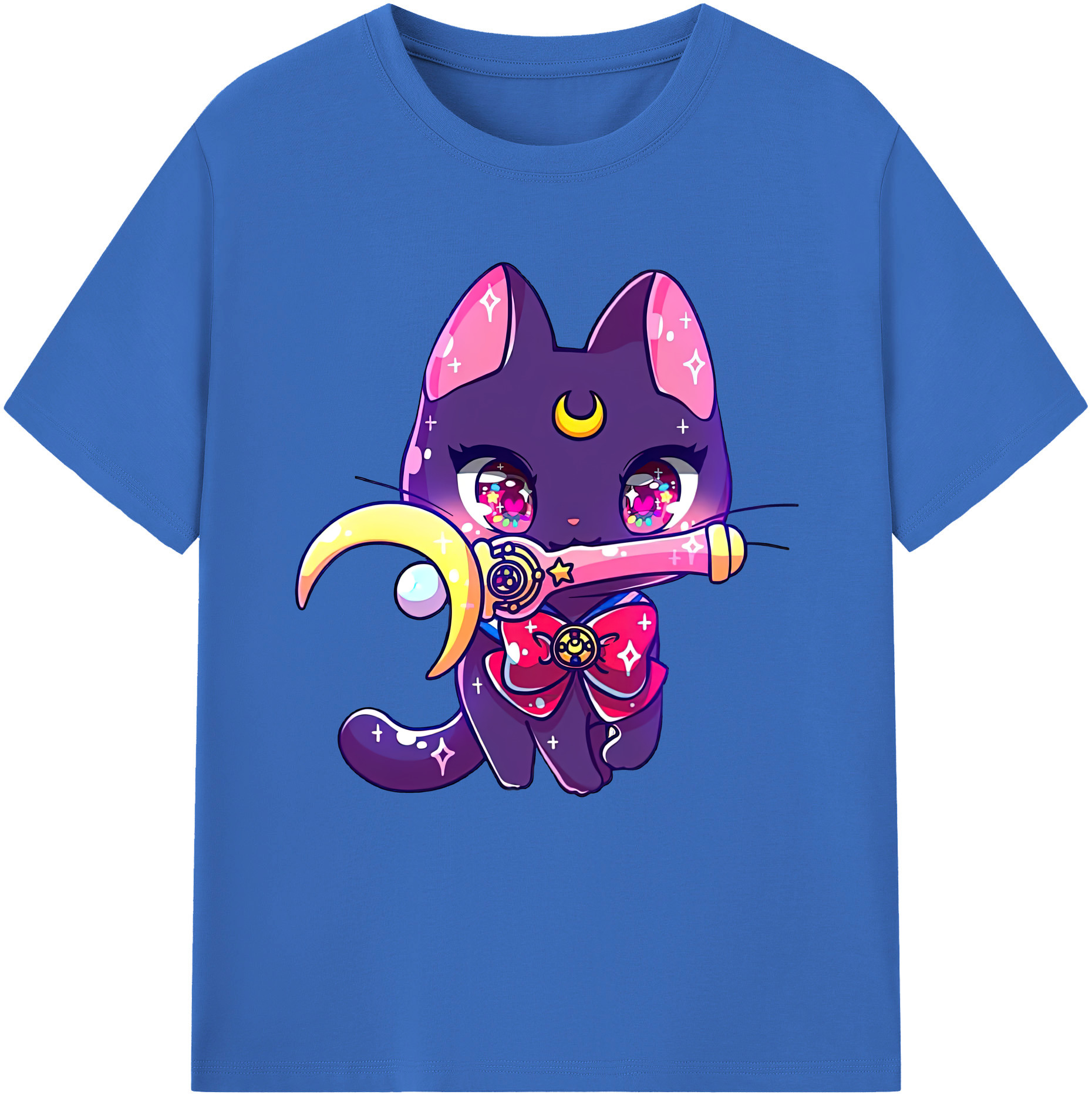 （画像用） 美少女戦士セーラームーン Sailor Moon 綿100％半袖Tシャツ（フロントプリント）