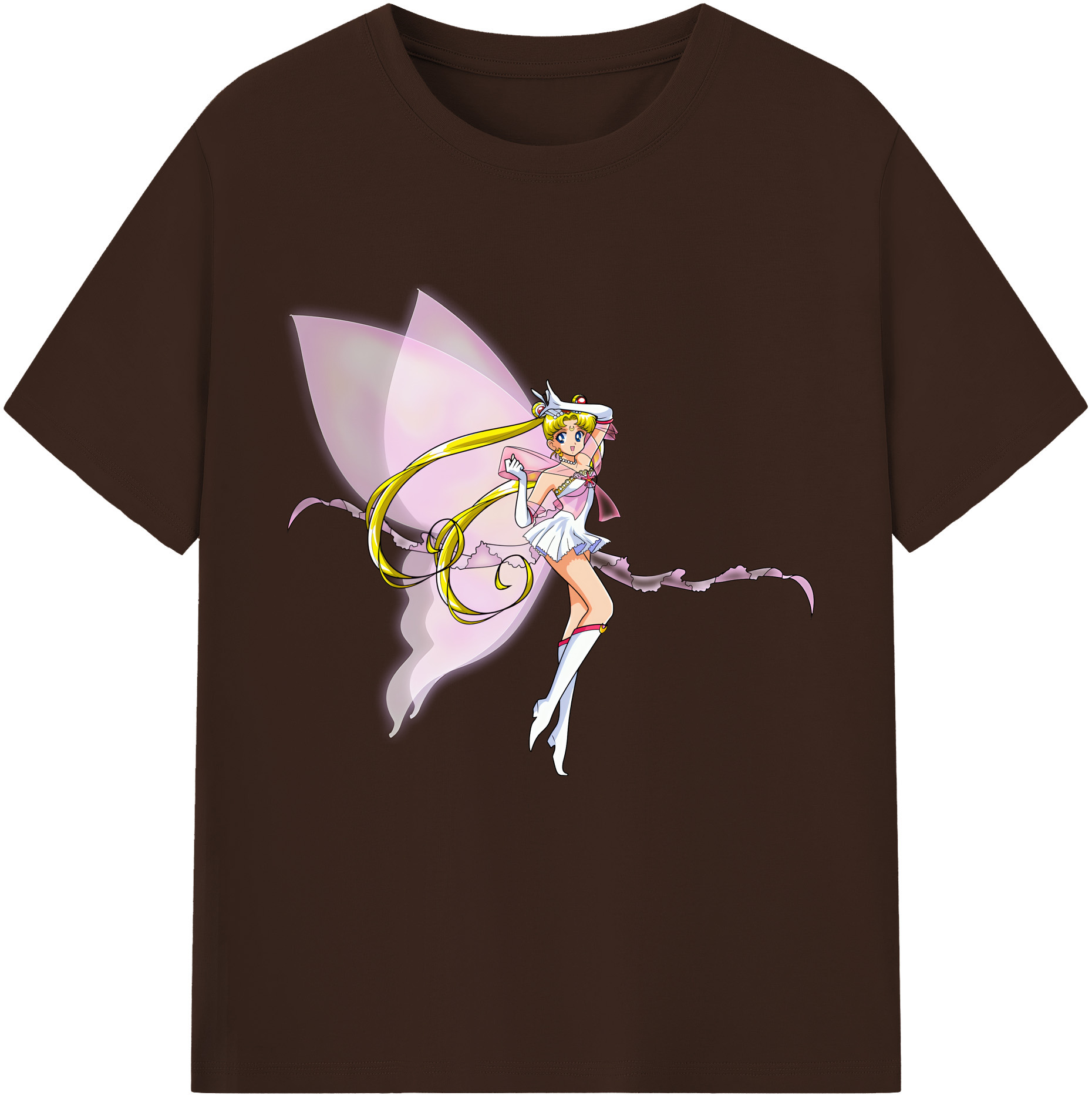 （画像用） 美少女戦士セーラームーン 月野 うさぎ つきの うさぎ Sailor Moon Tsukino Usagi 綿100％半袖Tシャツ（フロントプリント）