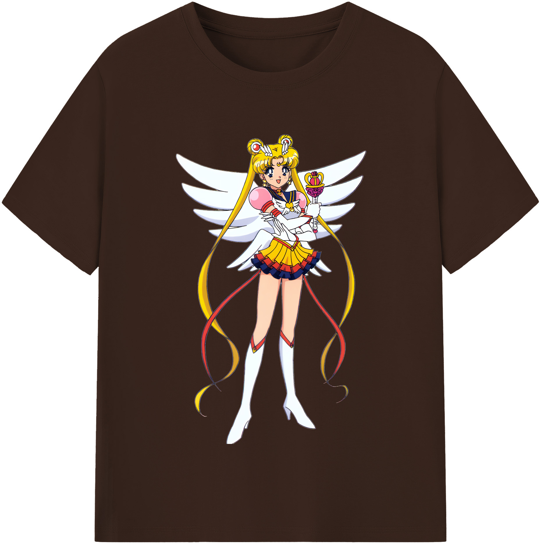 （画像用） 美少女戦士セーラームーン 月野 うさぎ つきの うさぎ Sailor Moon Tsukino Usagi 綿100％半袖Tシャツ（フロントプリント）