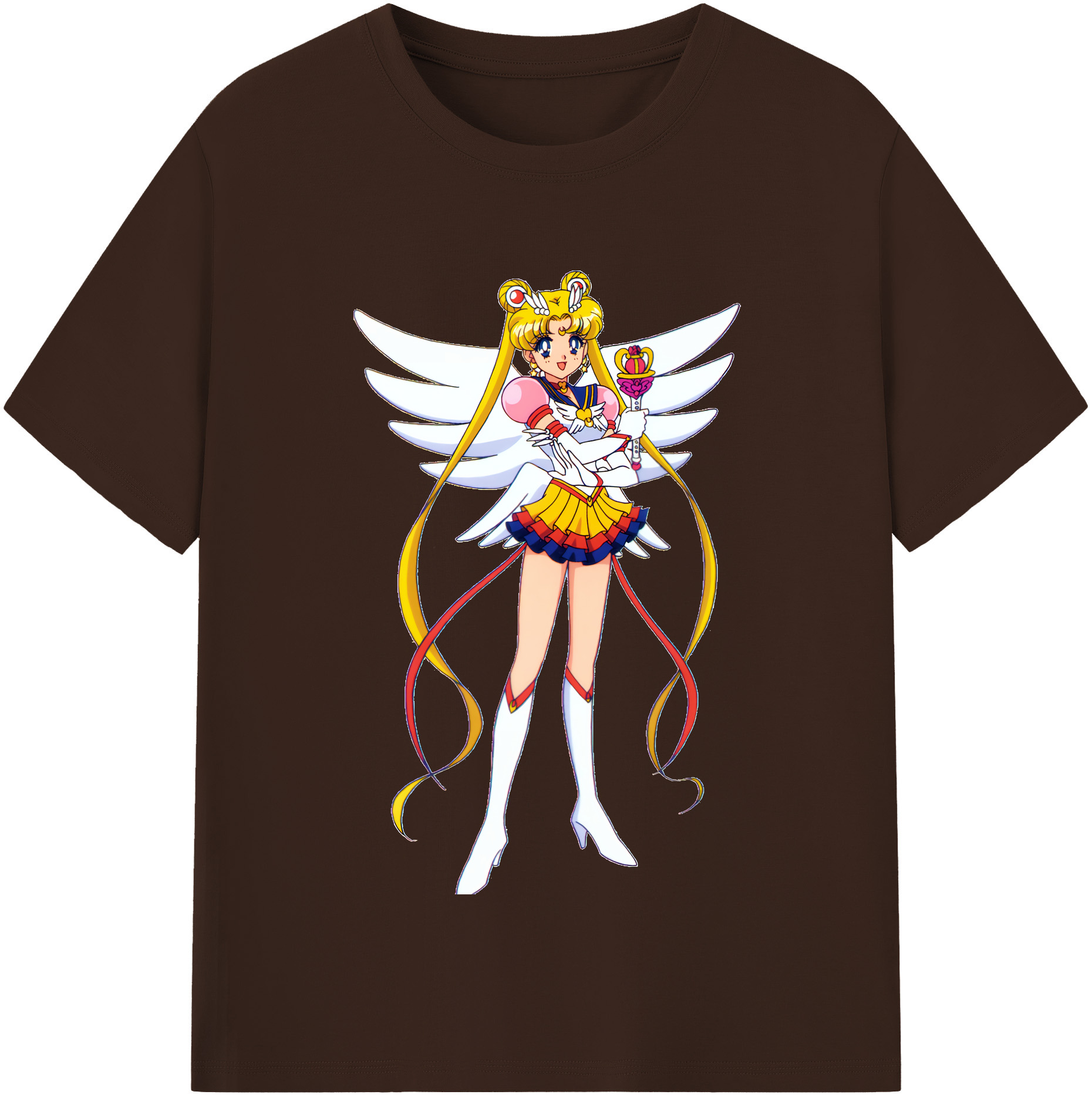 （画像用） 美少女戦士セーラームーン 月野 うさぎ つきの うさぎ Sailor Moon Tsukino Usagi 綿100％半袖Tシャツ（フロントプリント）