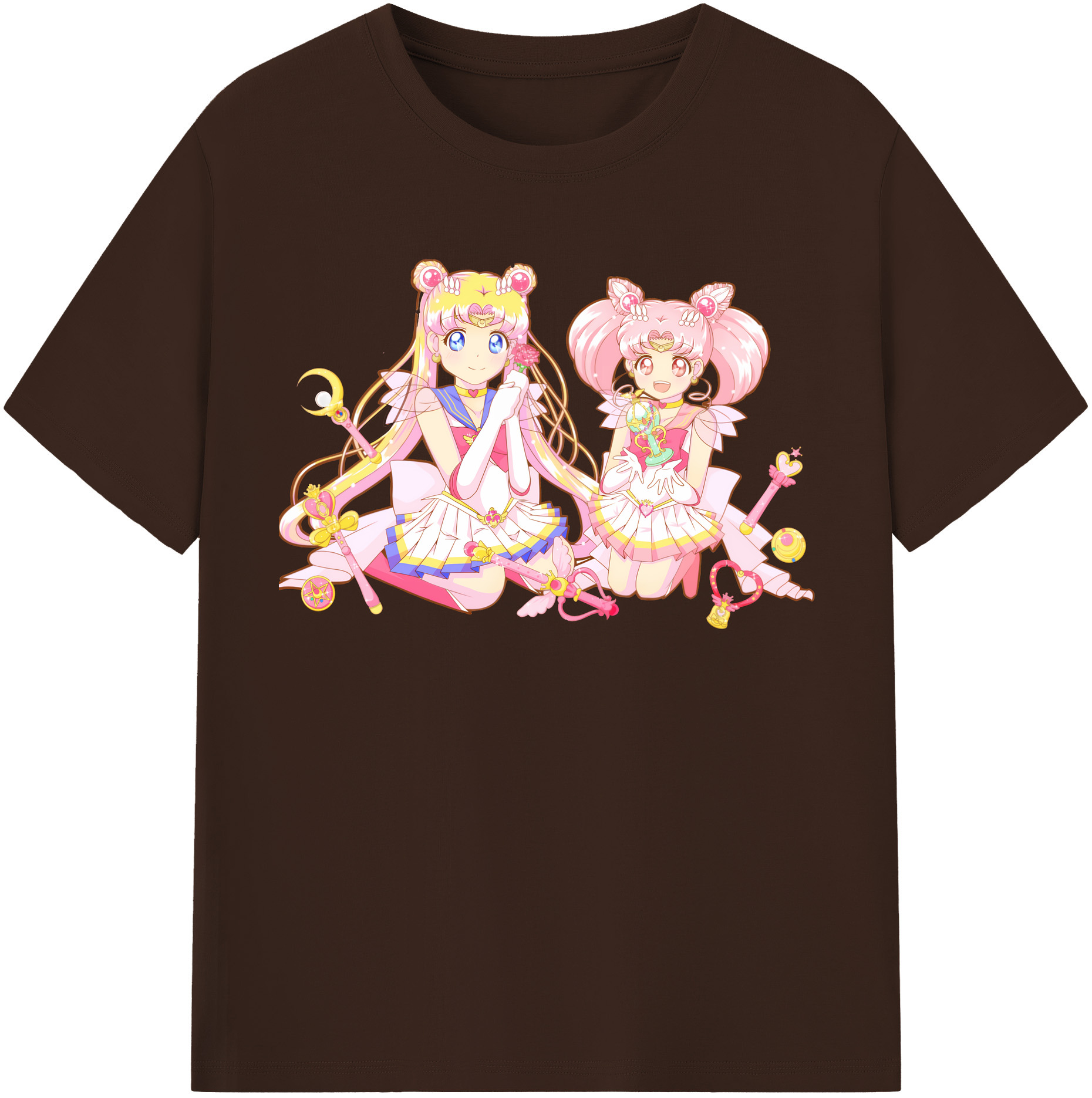 （画像用） 美少女戦士セーラームーン 月野 うさぎ つきの うさぎ Sailor Moon Tsukino Usagi 綿100％半袖Tシャツ（フロントプリント）