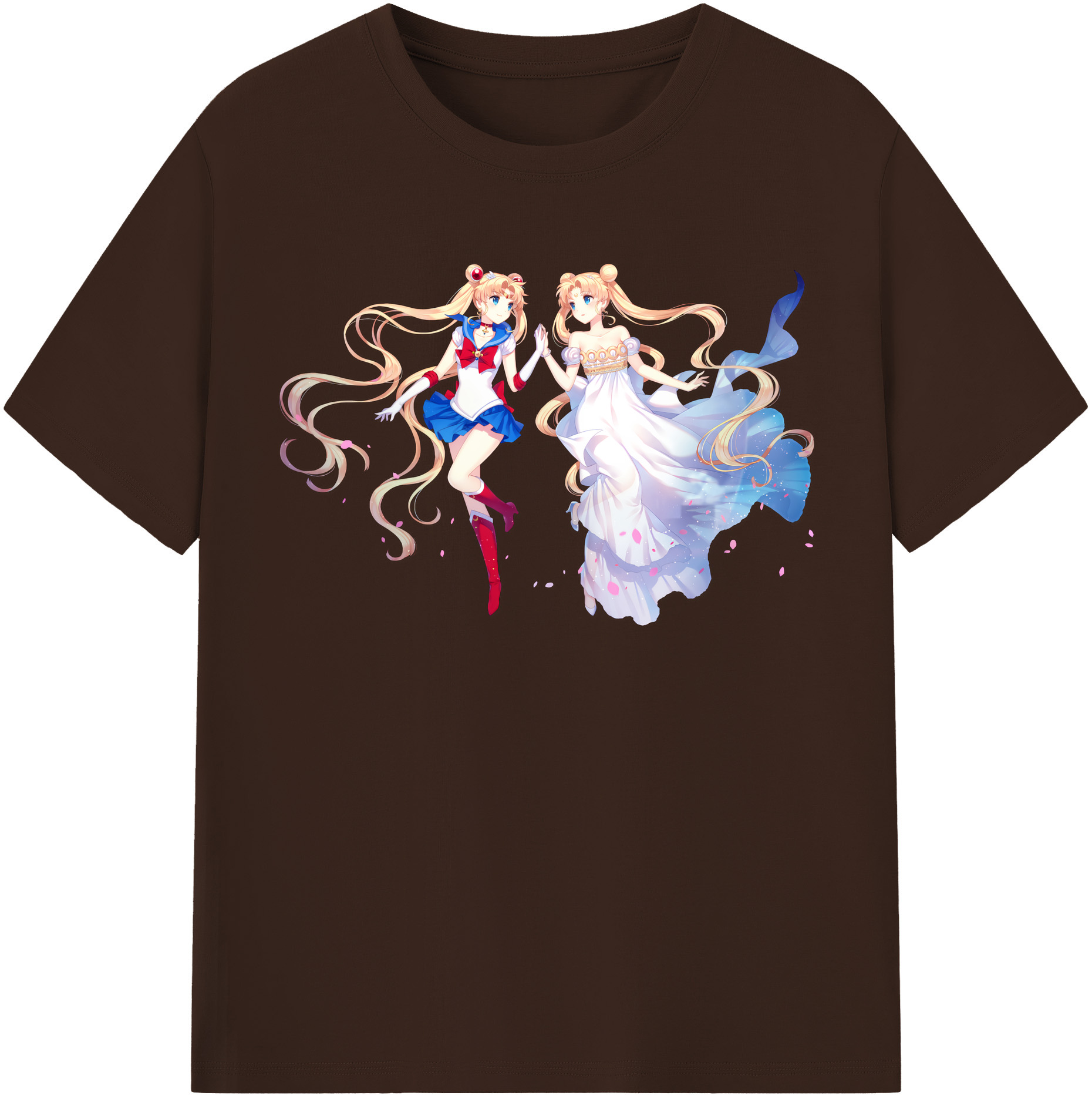 （画像用） 美少女戦士セーラームーン 月野 うさぎ つきの うさぎ Sailor Moon Tsukino Usagi 綿100％半袖Tシャツ（フロントプリント）