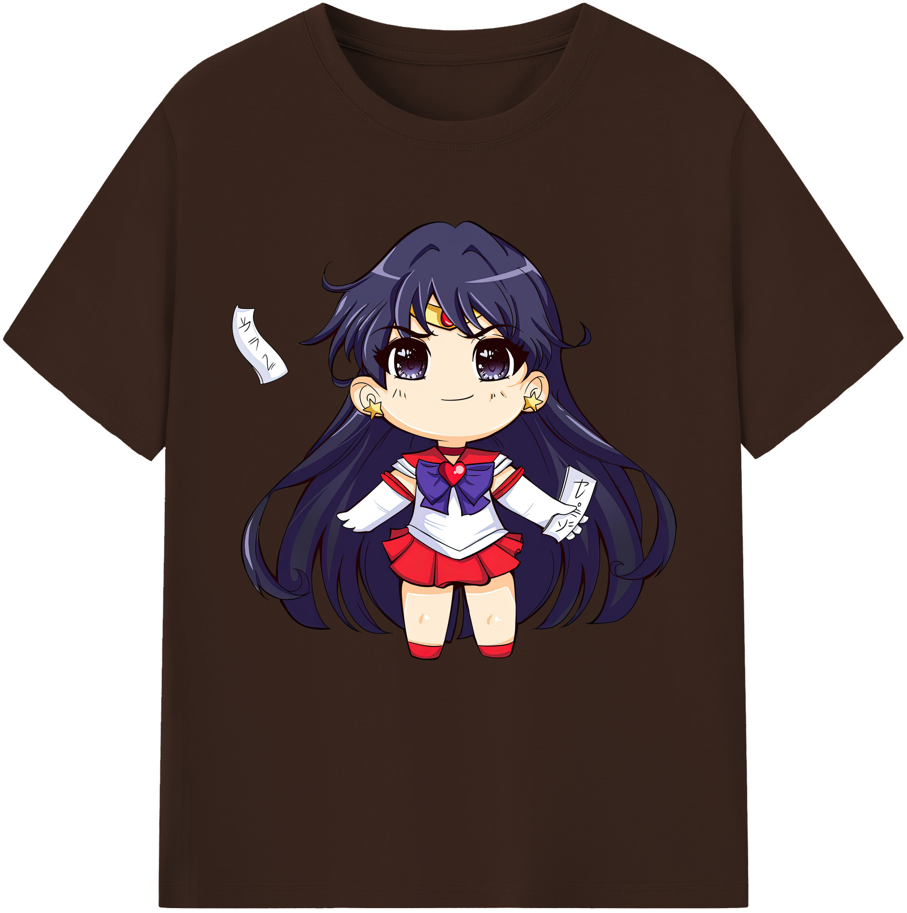 （画像用） 美少女戦士セーラームーン 火野レイ ひの レイ Sailor Moon Hino Rei （セーラーマーズ,Sailor Mars） 綿100％半袖Tシャツ（フロントプリント）