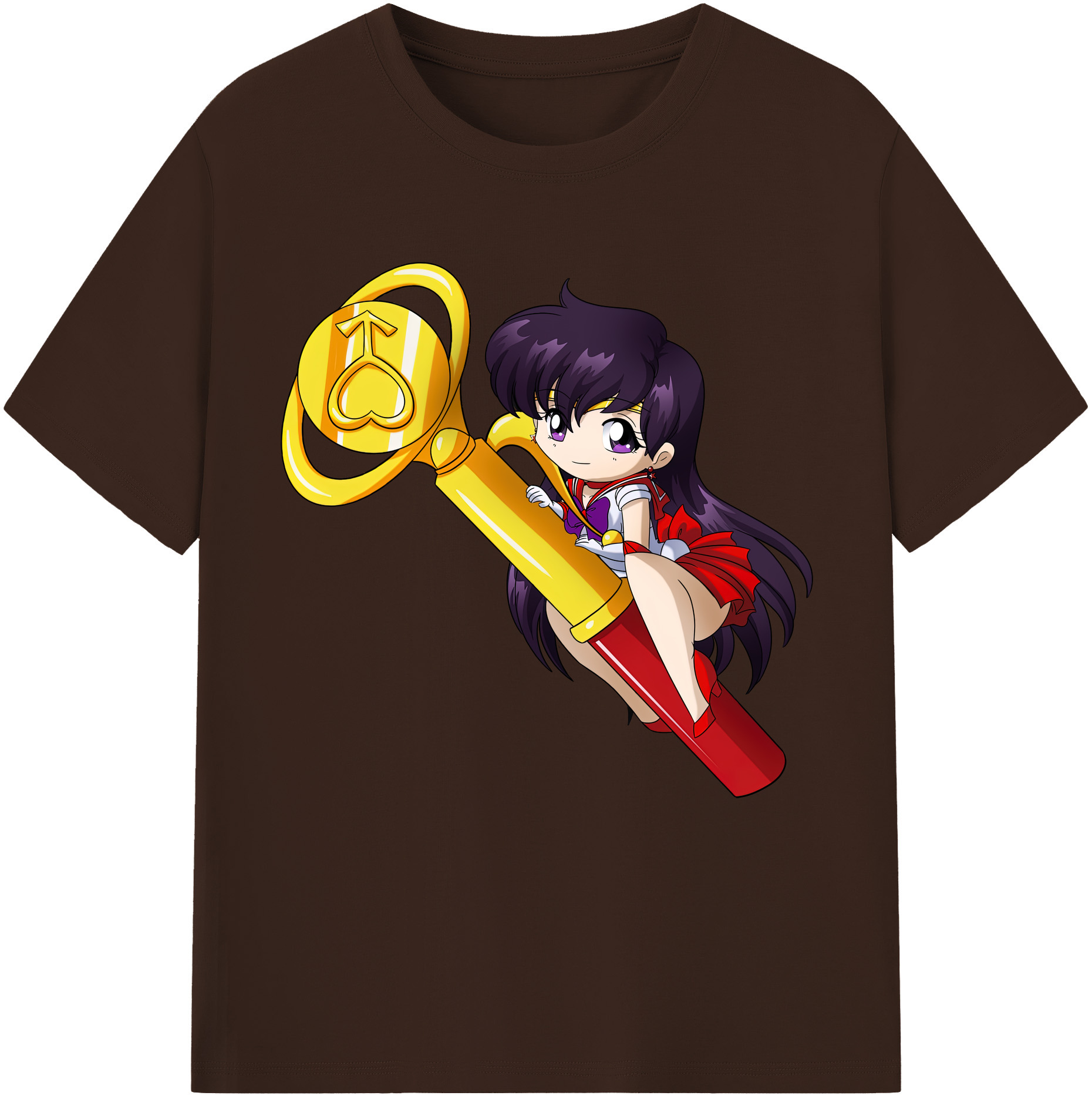 （画像用） 美少女戦士セーラームーン 火野レイ ひの レイ Sailor Moon Hino Rei （セーラーマーズ,Sailor Mars） 綿100％半袖Tシャツ（フロントプリント）