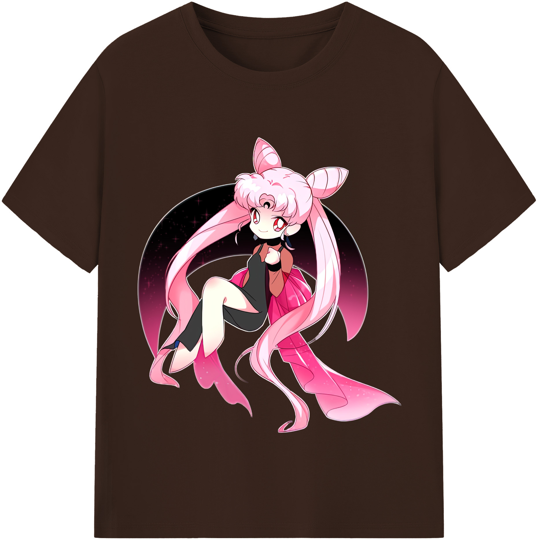 （画像用） 美少女戦士セーラームーン ちびうさ Sailor Moon Chibiusa Tsukino Usagi Small Lady Serenity 綿100％半袖Tシャツ（フロントプリント）