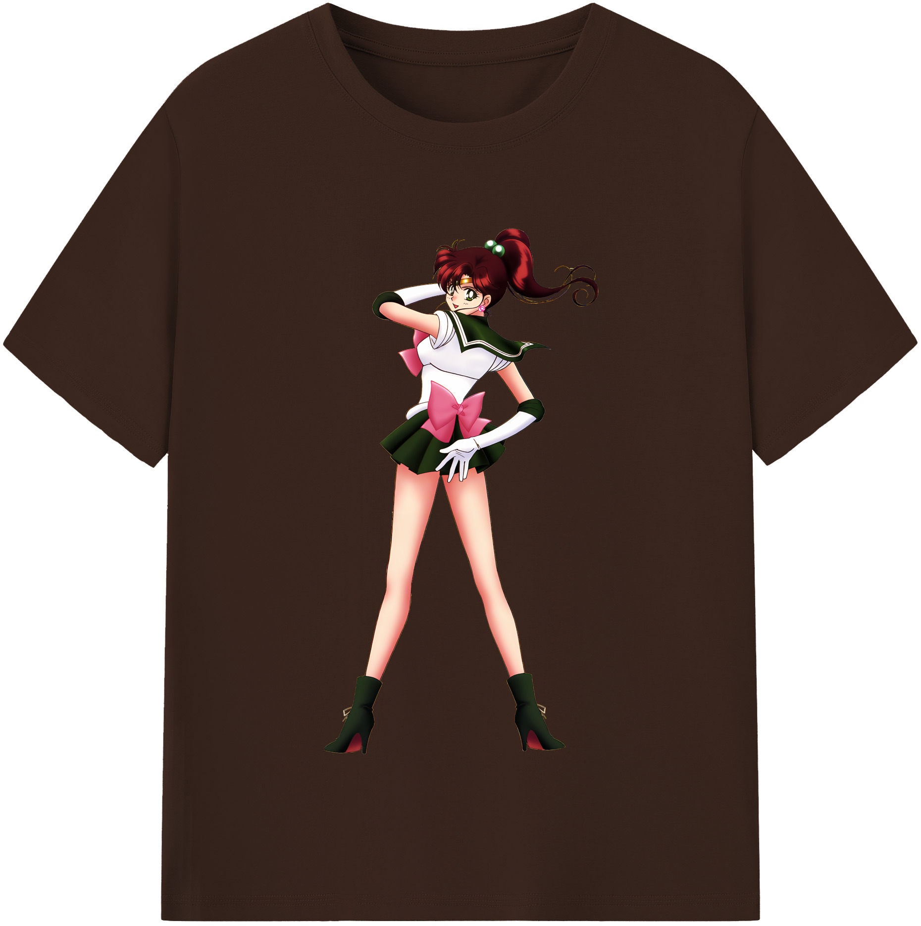 （画像用） 美少女戦士セーラームーン 木野 まこと きの まこと Sailor Moon Kino Makoto （セーラージュピター；Sailor Jupiter） 綿100％半袖Tシャツ（フロントプリント）