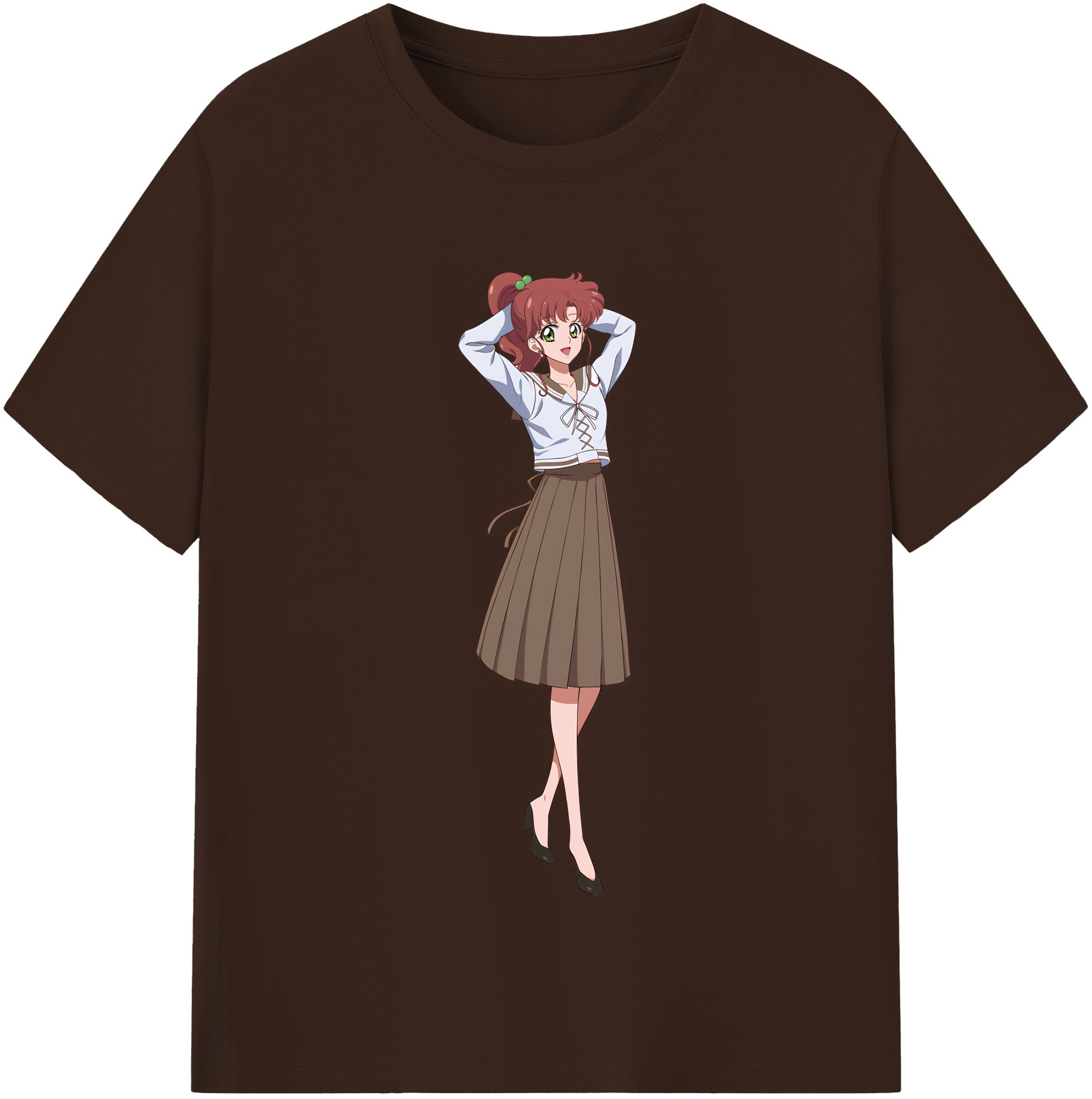 （画像用） 美少女戦士セーラームーン 木野 まこと きの まこと Sailor Moon Kino Makoto （セーラージュピター；Sailor Jupiter） 綿100％半袖Tシャツ（フロントプリント）