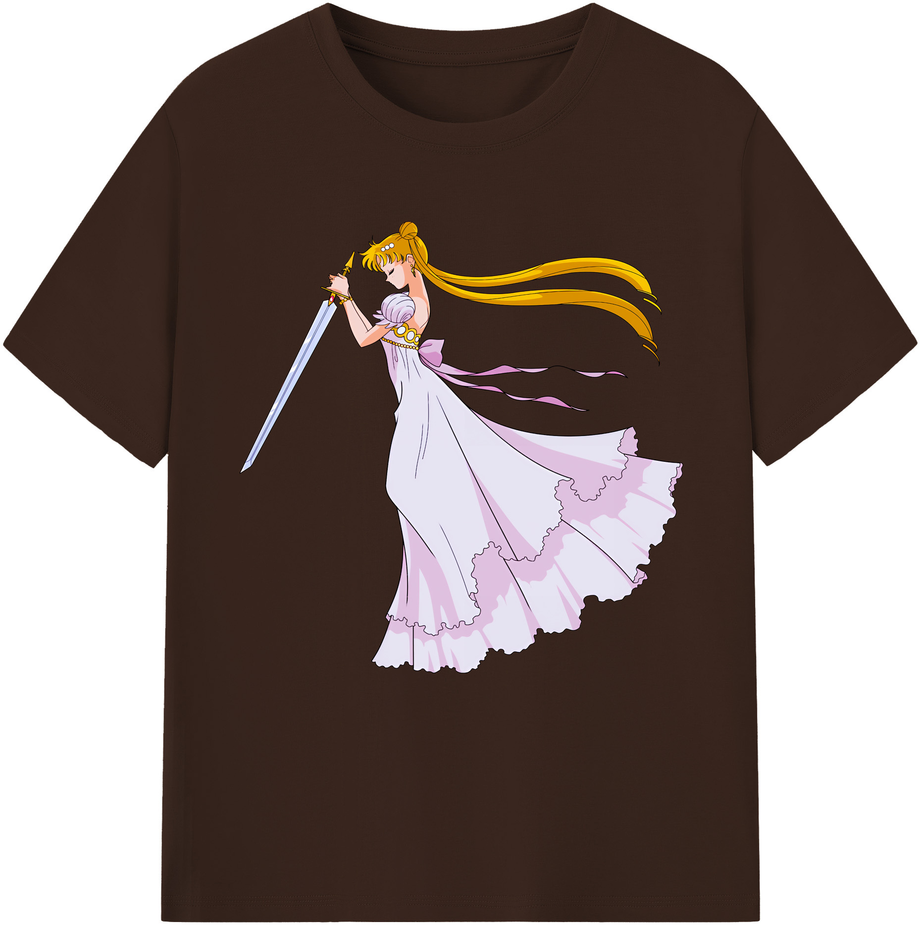 （画像用） 美少女戦士セーラームーン 愛野 美奈子 あいの みなこ Sailor Moon Aino Minako 綿100％半袖Tシャツ（フロントプリント）