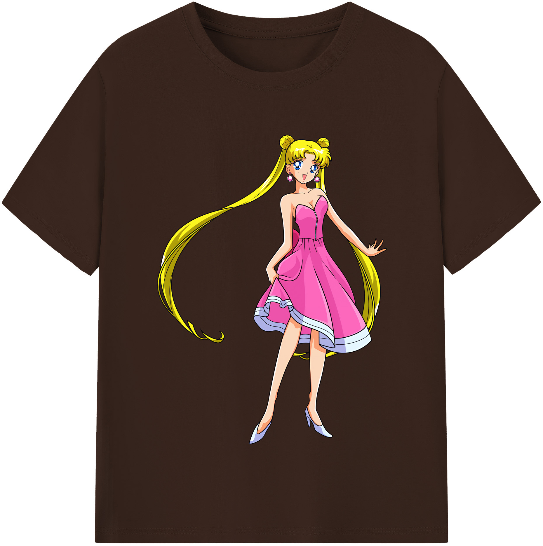 （画像用） 美少女戦士セーラームーン 愛野 美奈子 あいの みなこ Sailor Moon Aino Minako 綿100％半袖Tシャツ（フロントプリント）