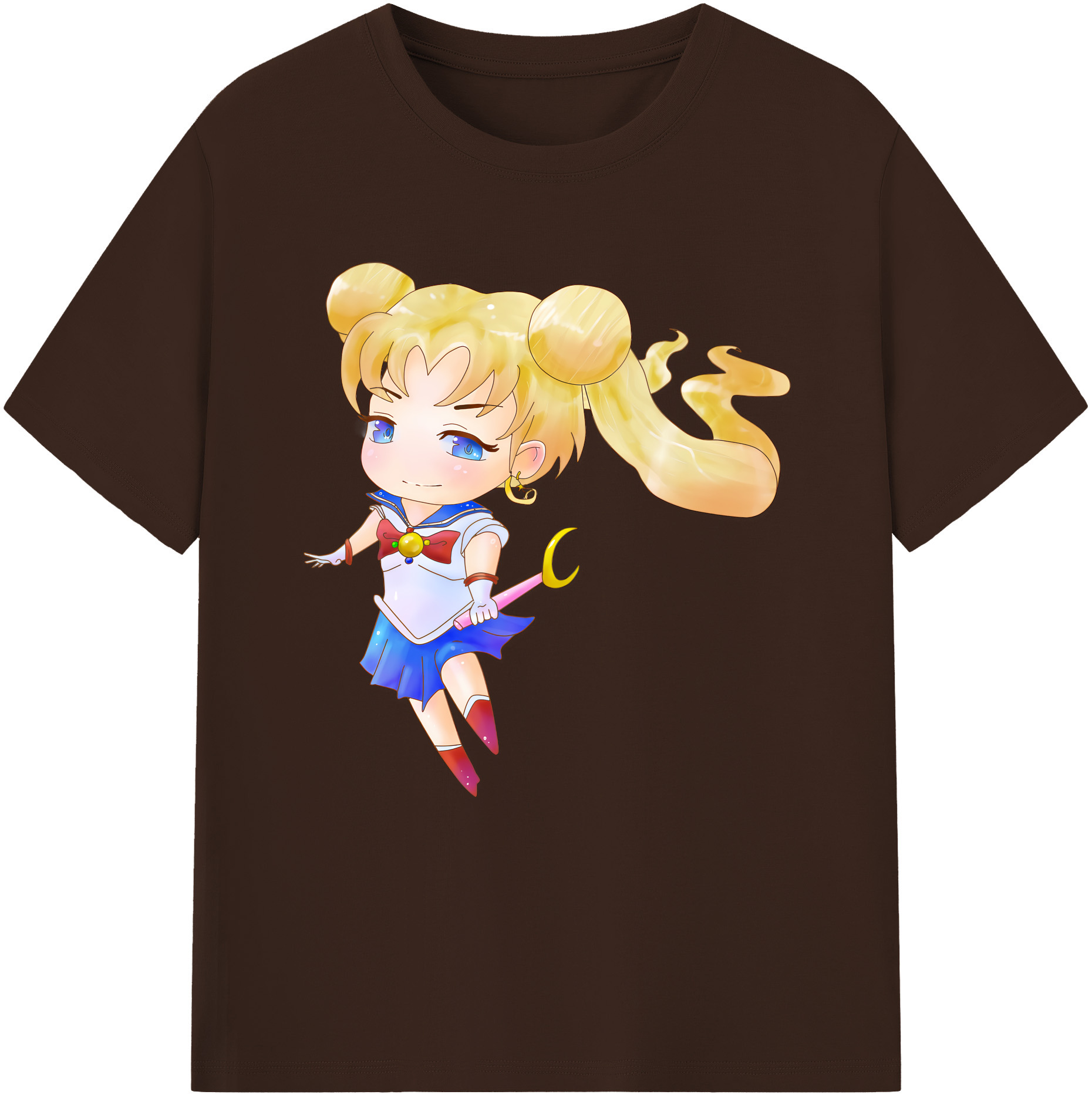 （画像用） 美少女戦士セーラームーン 愛野 美奈子 あいの みなこ Sailor Moon Aino Minako 綿100％半袖Tシャツ（フロントプリント）