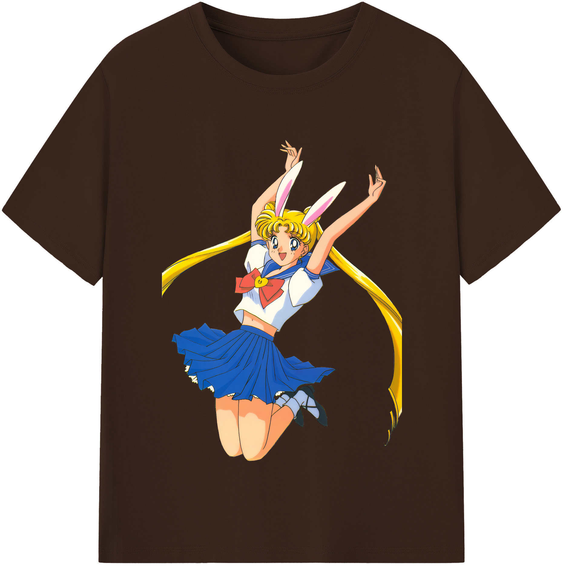 （画像用） 美少女戦士セーラームーン 愛野 美奈子 あいの みなこ Sailor Moon Aino Minako 綿100％半袖Tシャツ（フロントプリント）