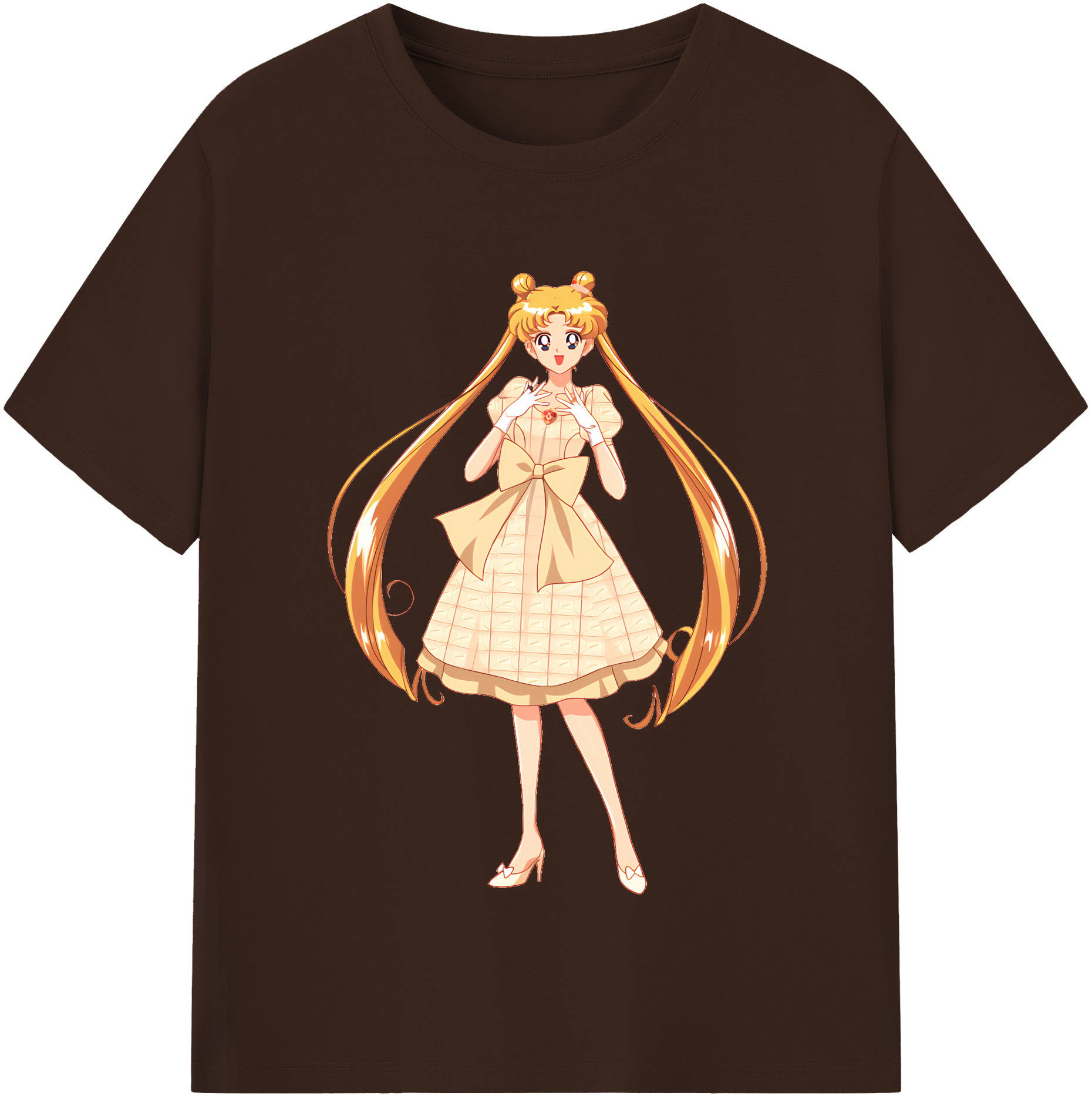 （画像用） 美少女戦士セーラームーン 愛野 美奈子 あいの みなこ Sailor Moon Aino Minako 綿100％半袖Tシャツ（フロントプリント）