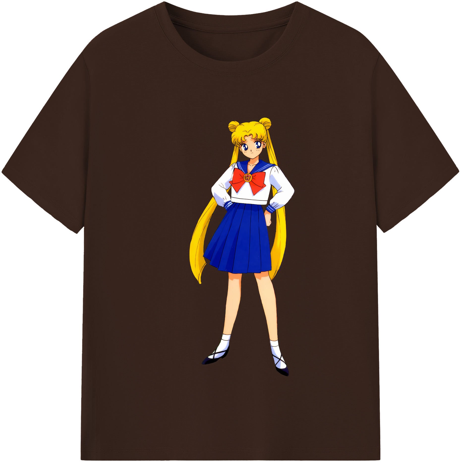（画像用） 美少女戦士セーラームーン 愛野 美奈子 あいの みなこ Sailor Moon Aino Minako 綿100％半袖Tシャツ（フロントプリント）