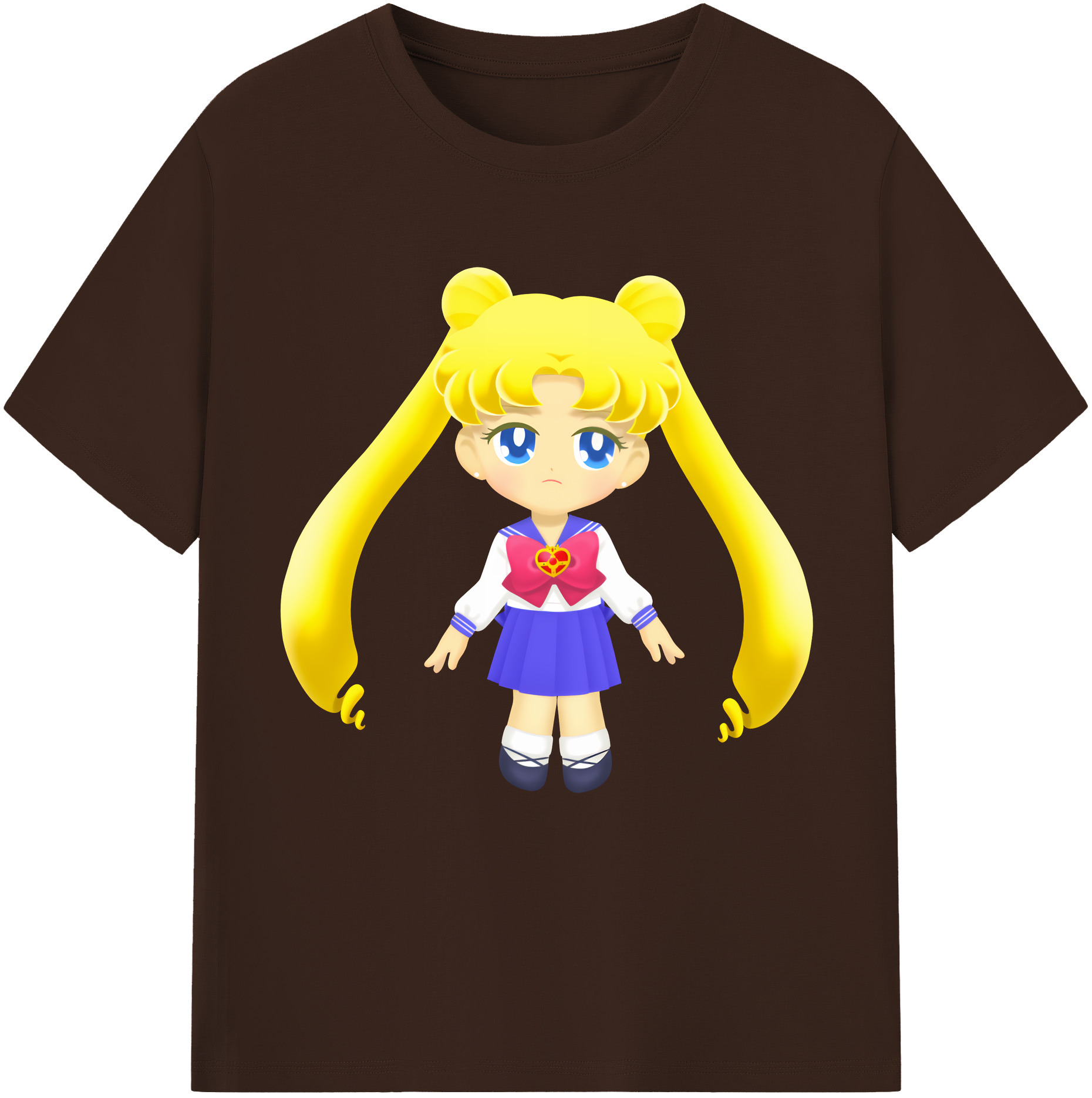 （画像用） 美少女戦士セーラームーン 愛野 美奈子 あいの みなこ Sailor Moon Aino Minako 綿100％半袖Tシャツ（フロントプリント）