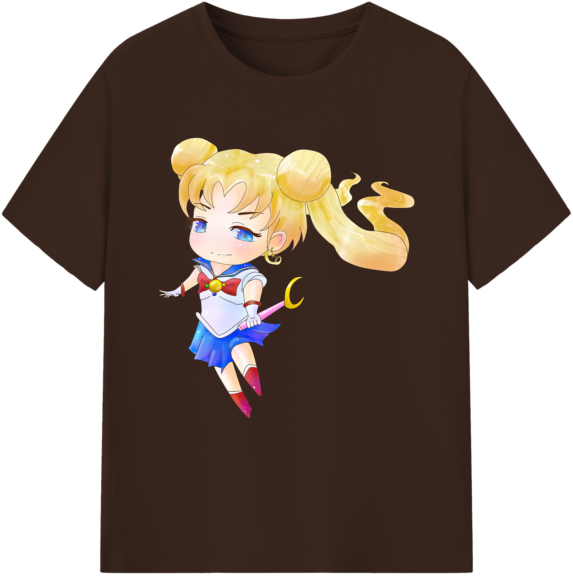 （画像用） 美少女戦士セーラームーン 愛野 美奈子 あいの みなこ Sailor Moon Aino Minako 綿100％半袖Tシャツ（フロントプリント）