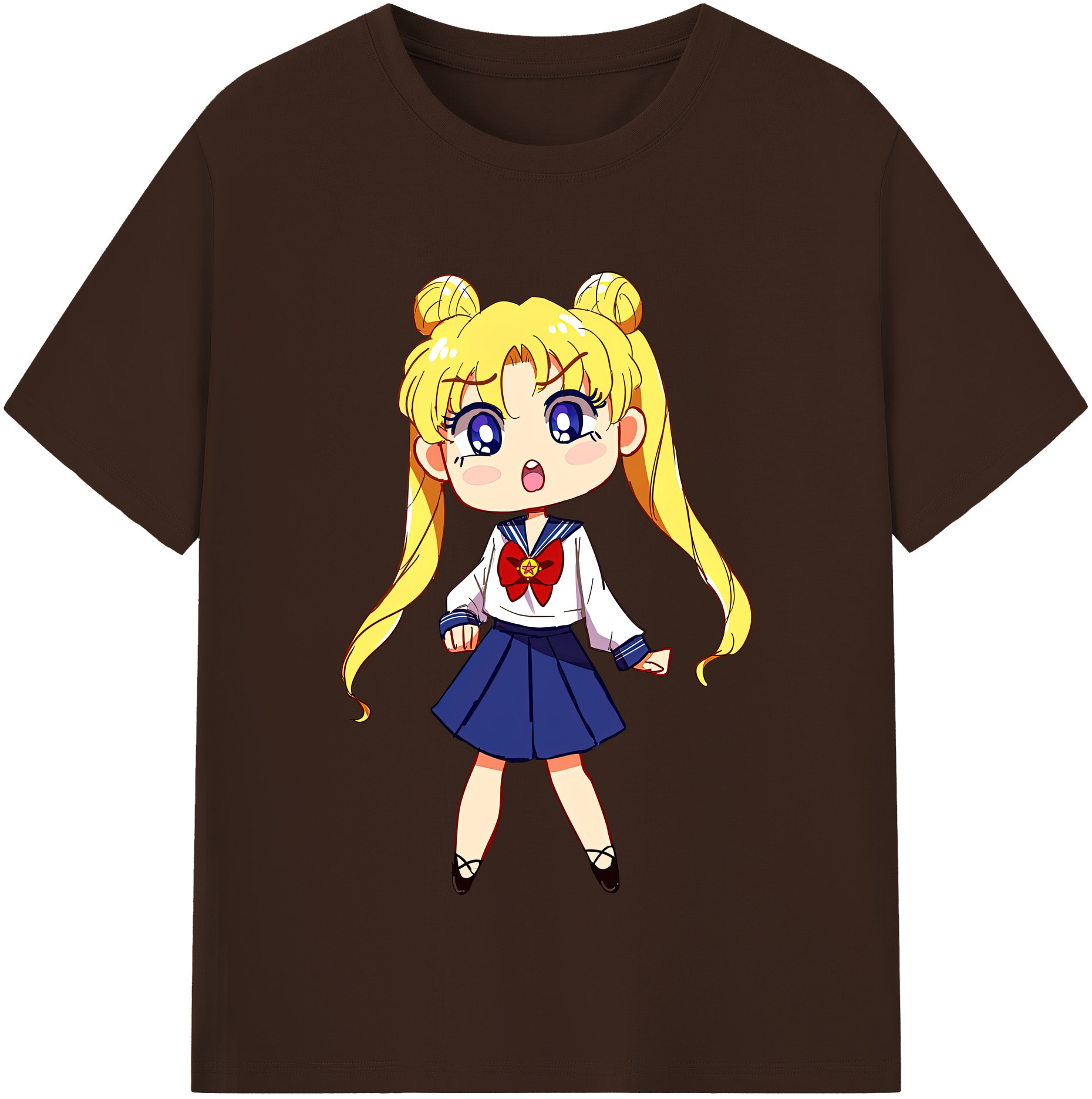 （画像用） 美少女戦士セーラームーン 愛野 美奈子 あいの みなこ Sailor Moon Aino Minako 綿100％半袖Tシャツ（フロントプリント）
