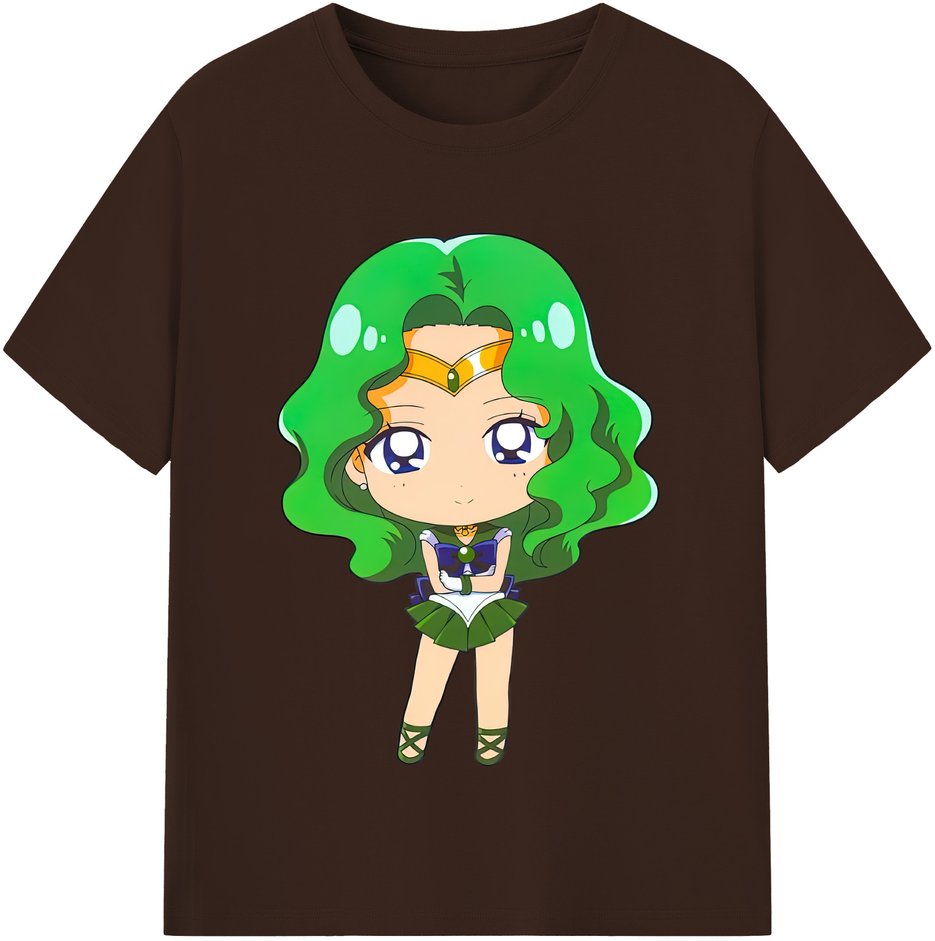 （画像用） 美少女戦士セーラームーン 海王 みちる（かいおう みちる） Sailor Moon Kaiou Michiru 綿100％半袖Tシャツ（フロントプリント）
