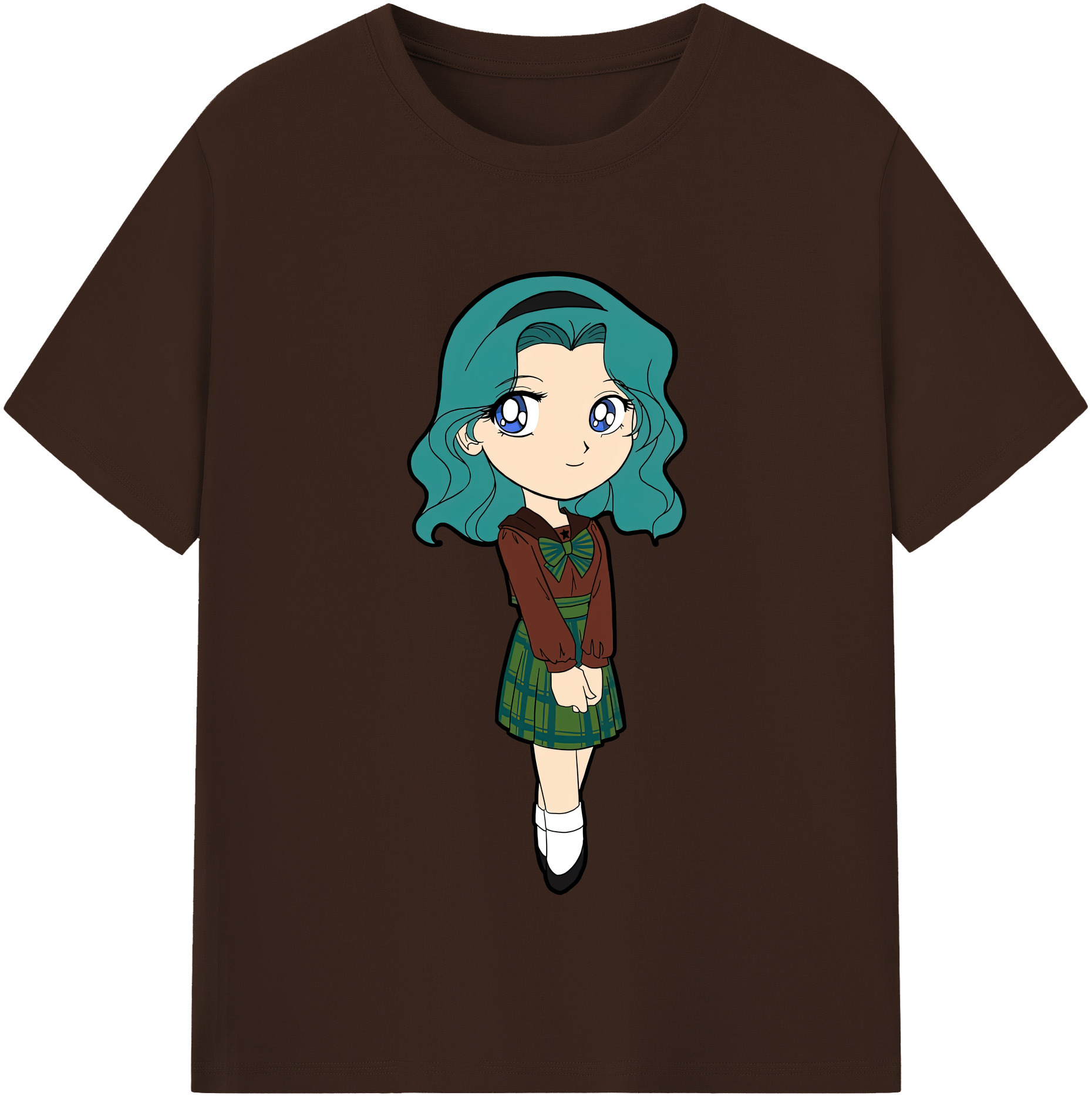 （画像用） 美少女戦士セーラームーン 海王 みちる（かいおう みちる） Sailor Moon Kaiou Michiru 綿100％半袖Tシャツ（フロントプリント）