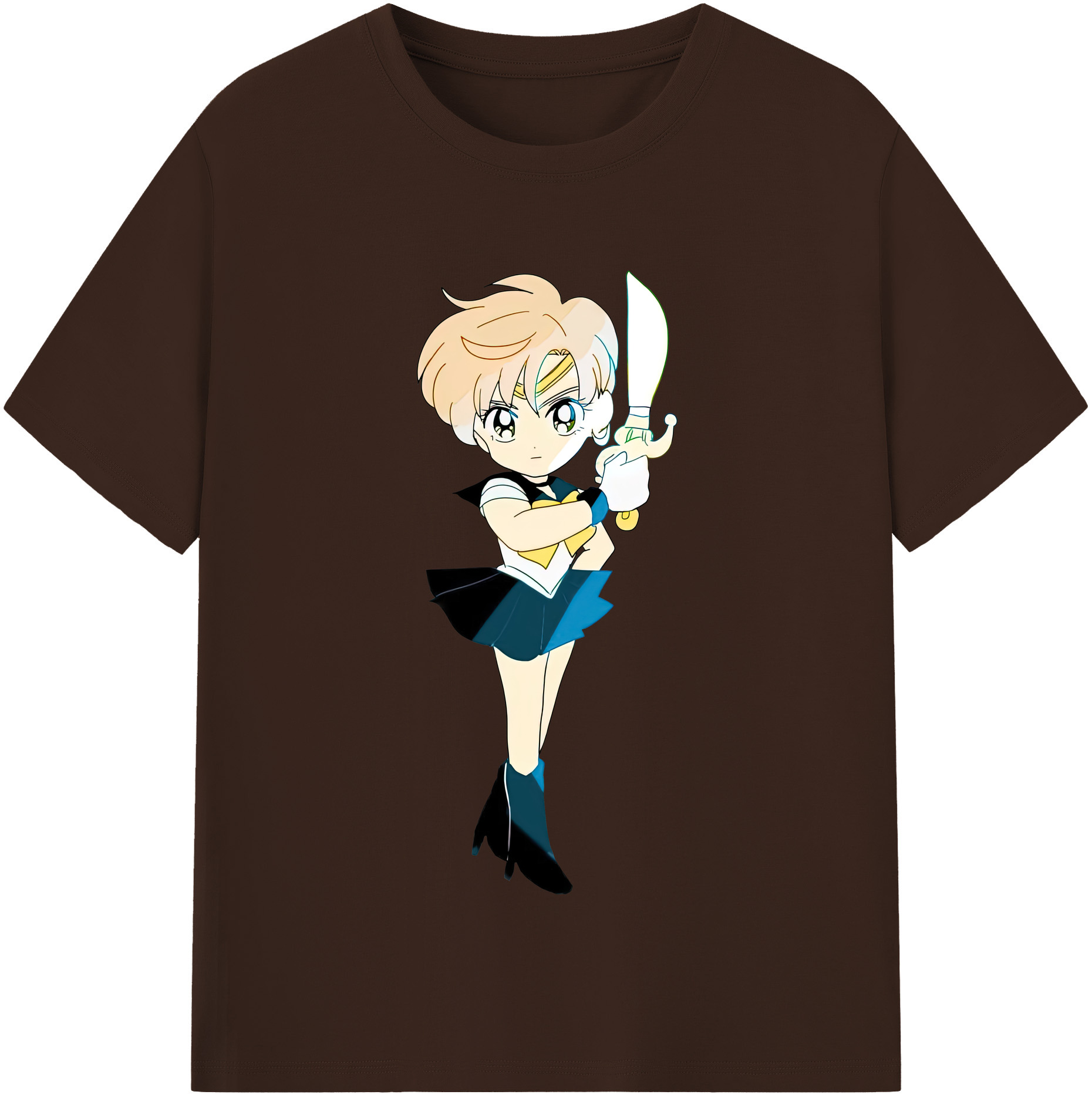 （画像用） 美少女戦士セーラームーン 天王はるか Sailor Moon Tenoh Haruka 綿100％半袖Tシャツ（フロントプリント）