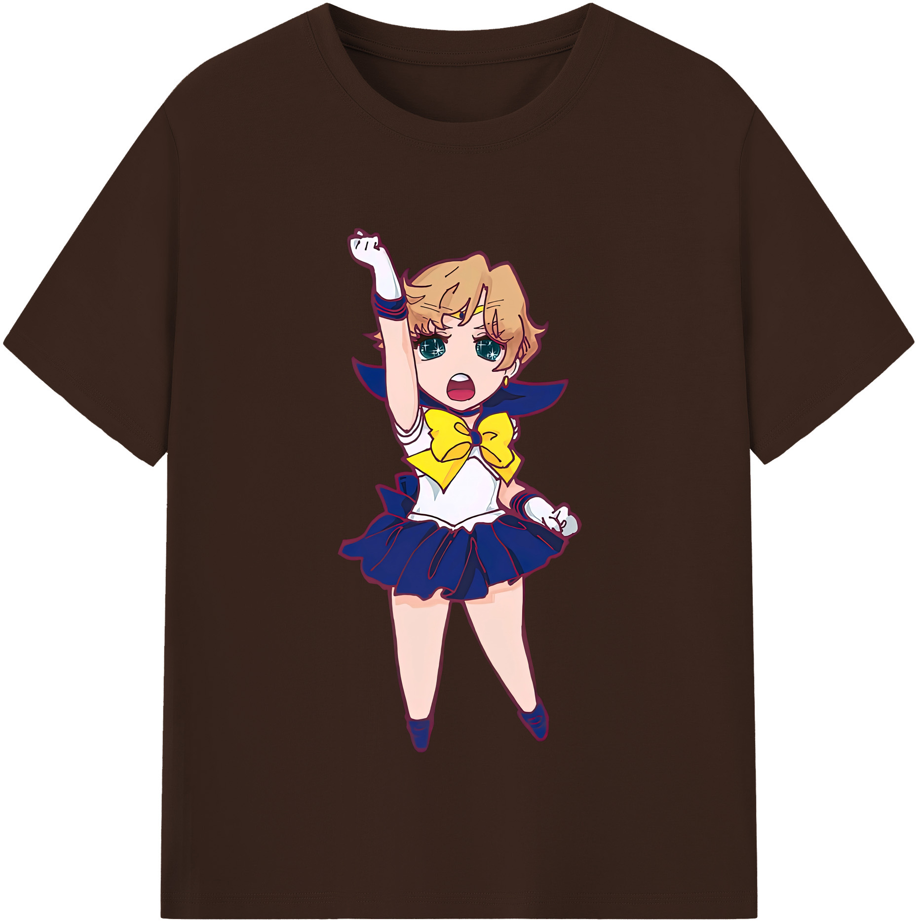 （画像用） 美少女戦士セーラームーン 天王はるか Sailor Moon Tenoh Haruka 綿100％半袖Tシャツ（フロントプリント）