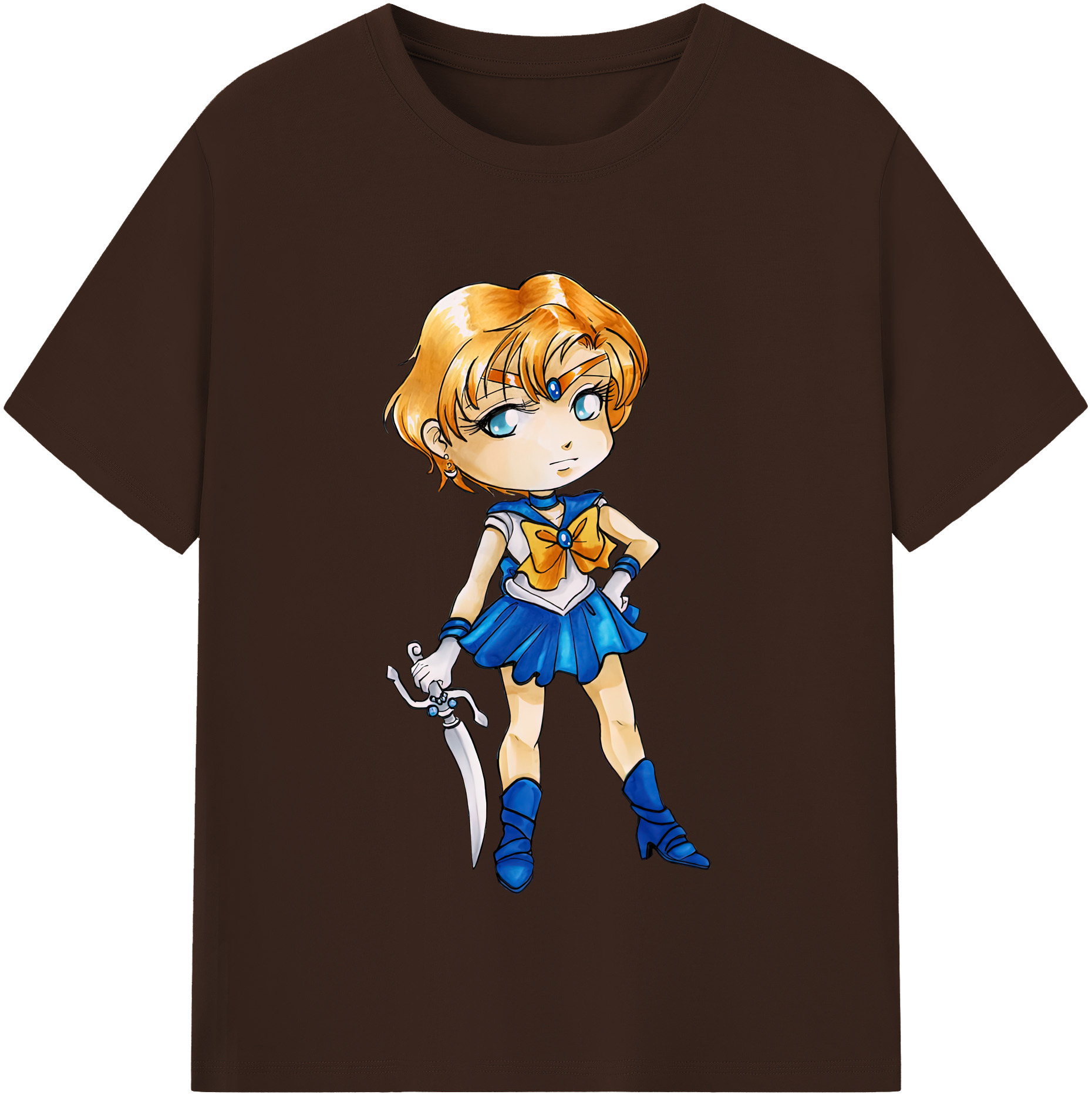 （画像用） 美少女戦士セーラームーン 天王はるか Sailor Moon Tenoh Haruka 綿100％半袖Tシャツ（フロントプリント）