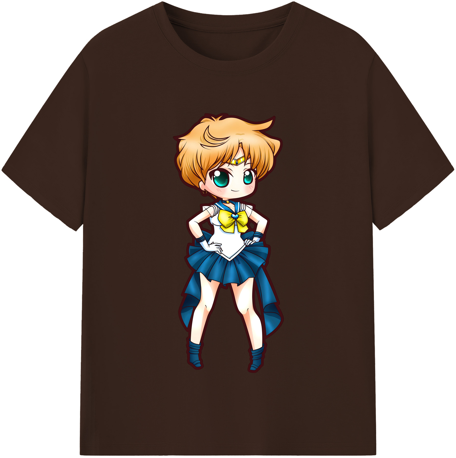 （画像用） 美少女戦士セーラームーン 天王はるか Sailor Moon Tenoh Haruka 綿100％半袖Tシャツ（フロントプリント）