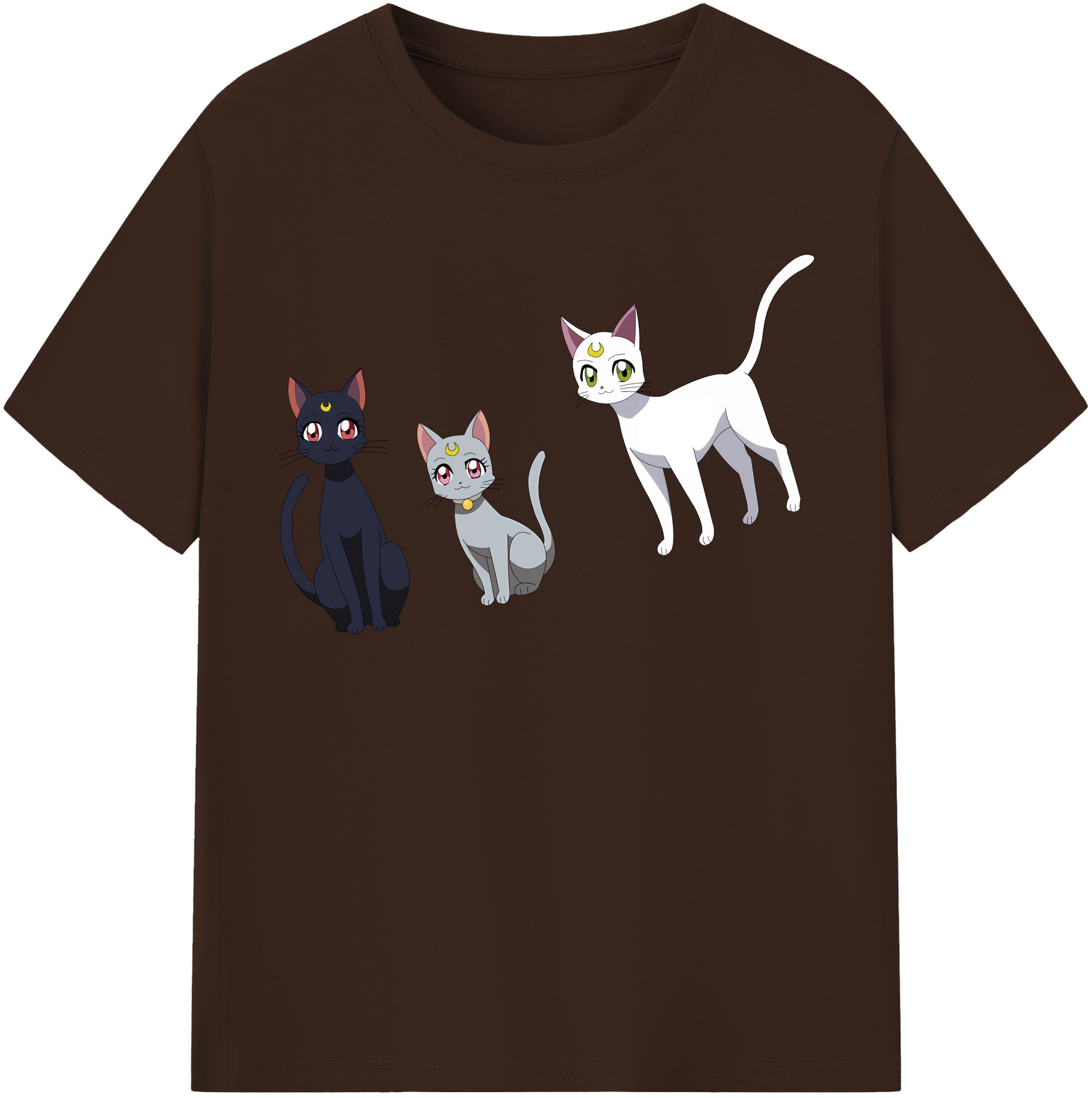 （画像用） 美少女戦士セーラームーン Sailor Moon 綿100％半袖Tシャツ（フロントプリント）