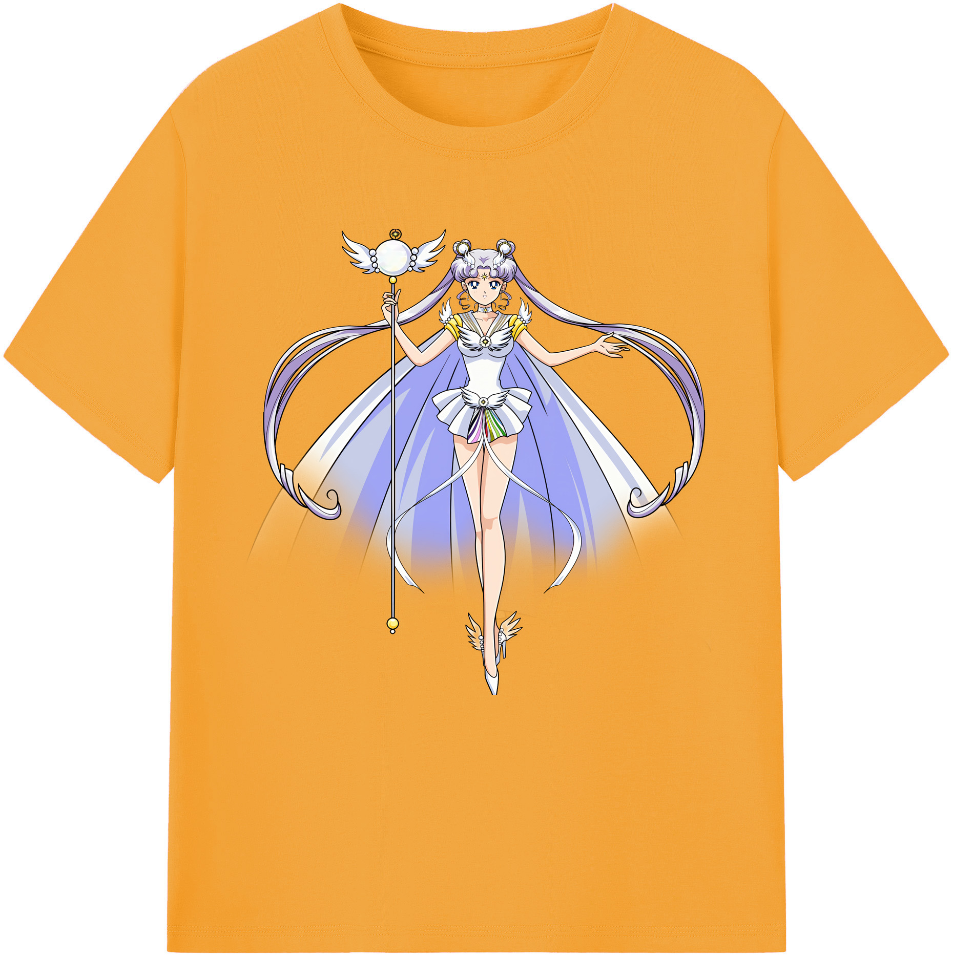 （画像用） 美少女戦士セーラームーン 月野 うさぎ つきの うさぎ Sailor Moon Tsukino Usagi 綿100％半袖Tシャツ（フロントプリント）