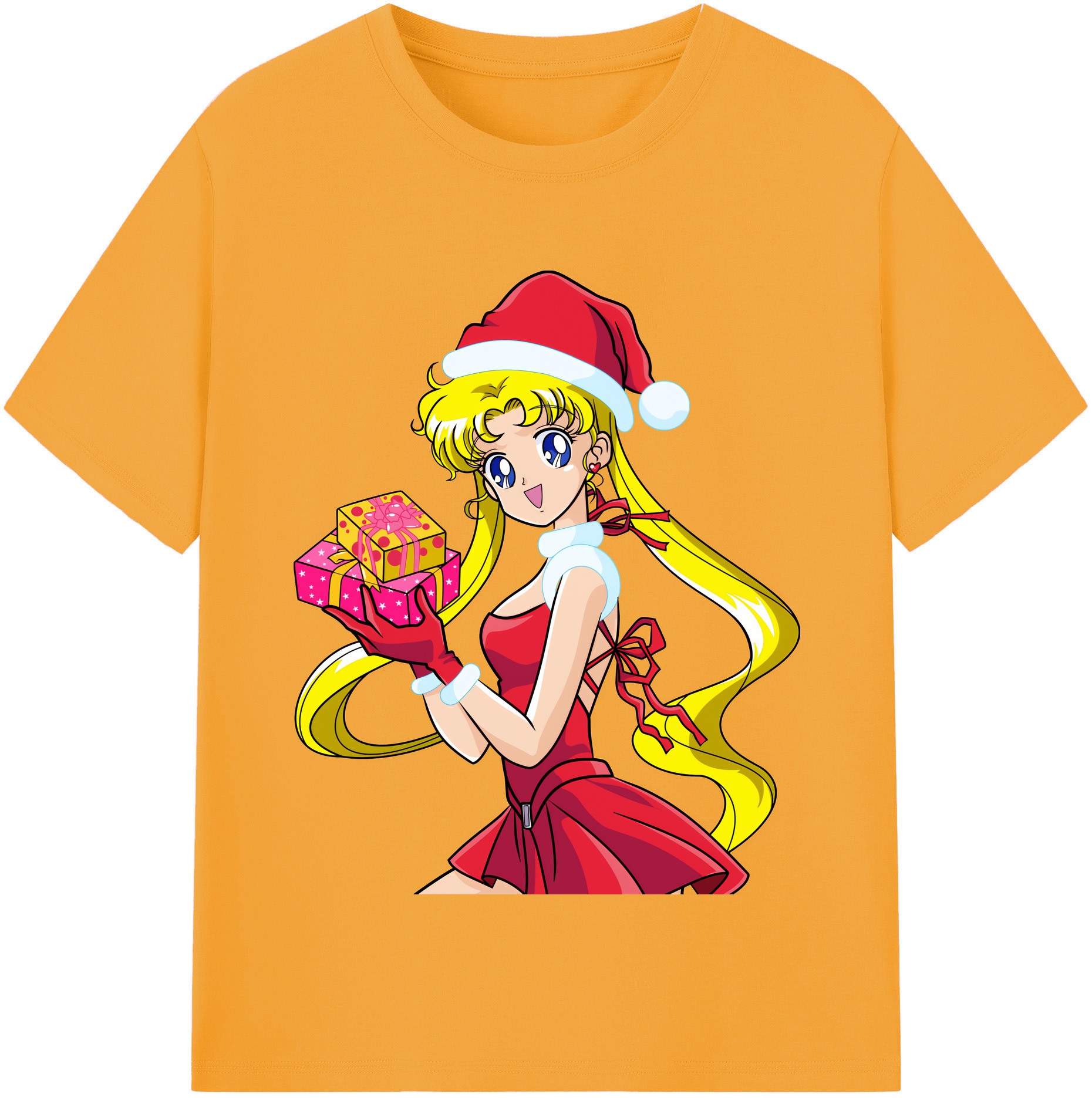 （画像用） 美少女戦士セーラームーン 月野 うさぎ つきの うさぎ Sailor Moon Tsukino Usagi 綿100％半袖Tシャツ（フロントプリント）