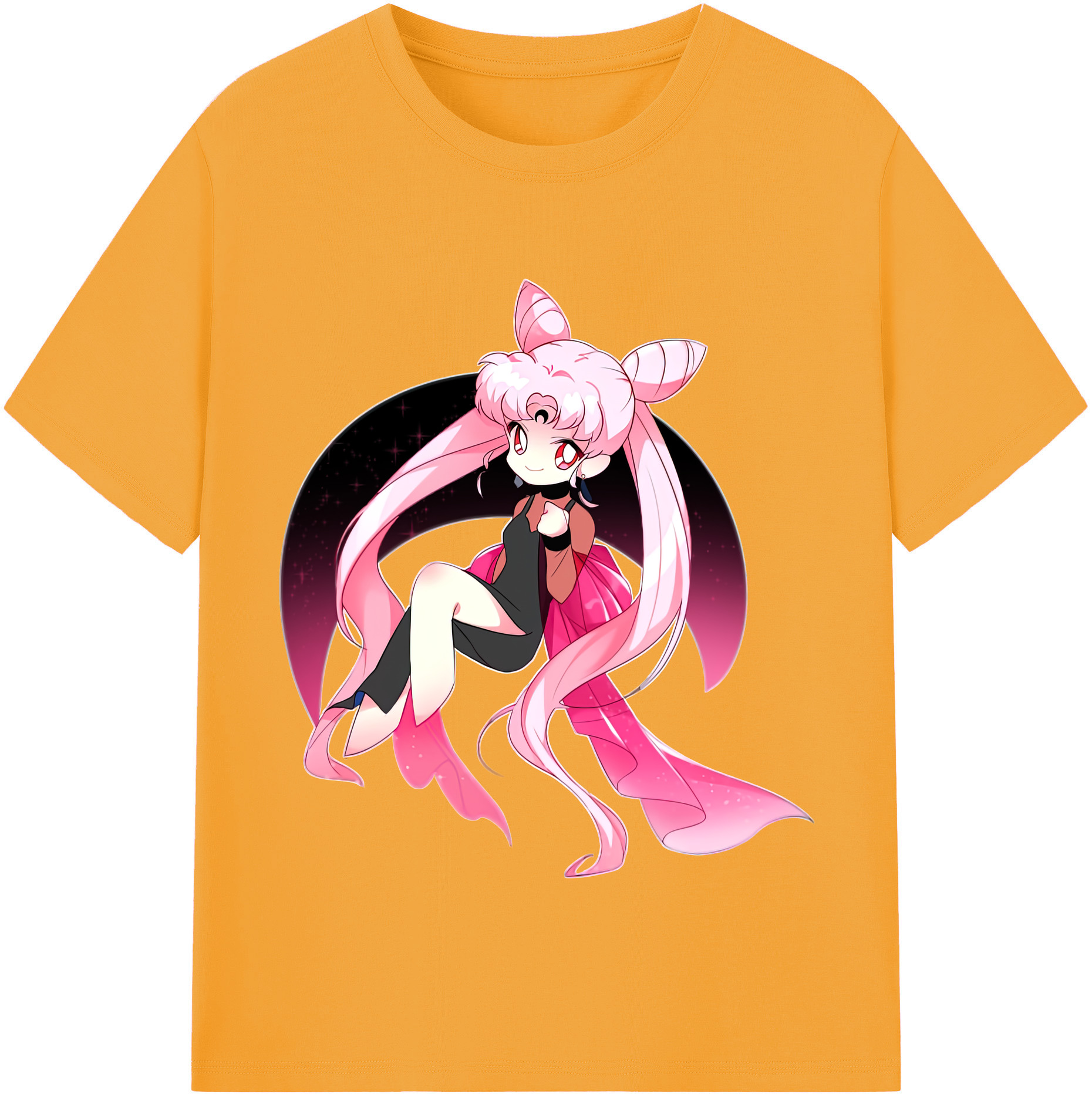 （画像用） 美少女戦士セーラームーン ちびうさ Sailor Moon Chibiusa Tsukino Usagi Small Lady Serenity 綿100％半袖Tシャツ（フロントプリント）