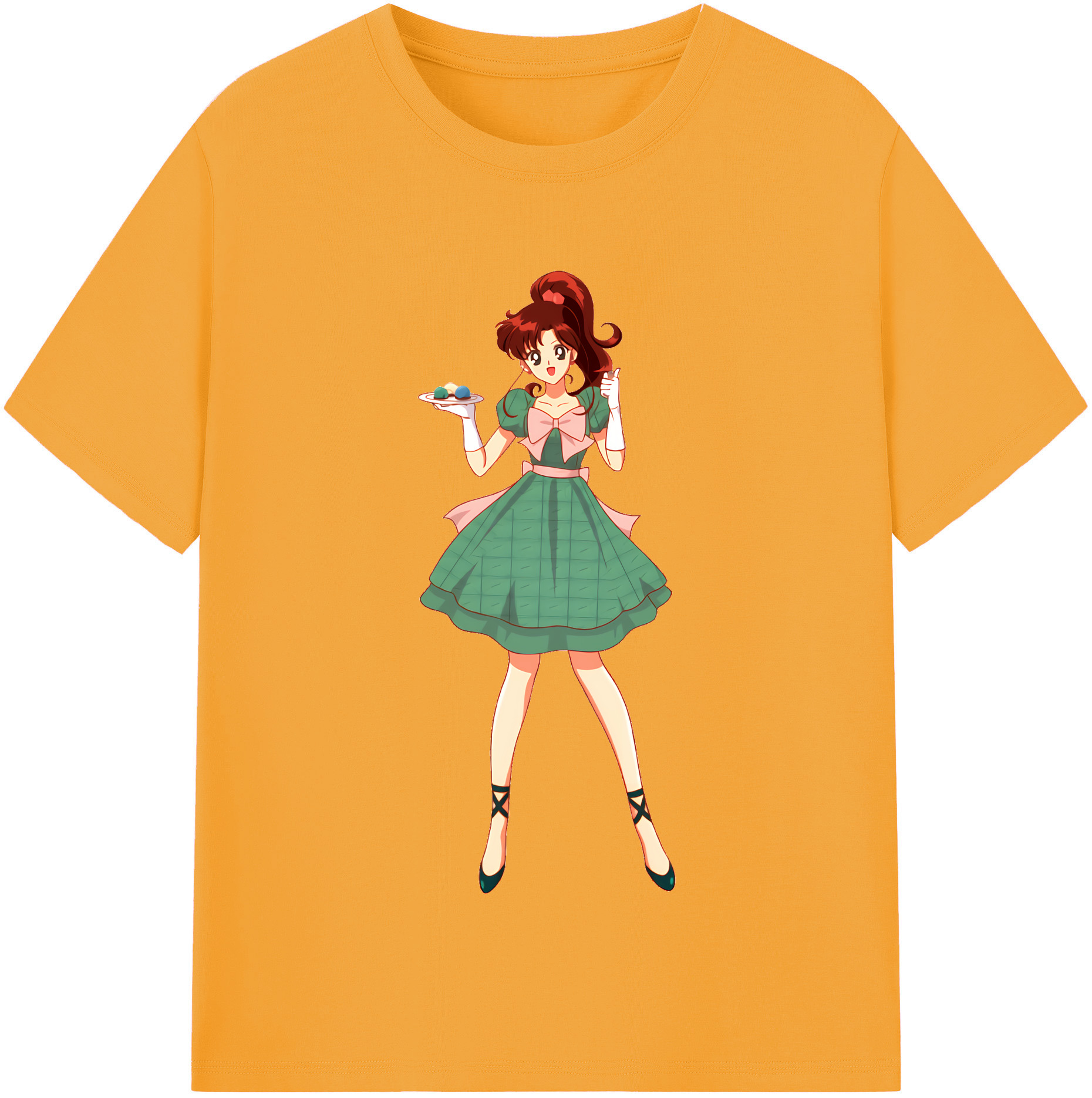 （画像用） 美少女戦士セーラームーン 木野 まこと きの まこと Sailor Moon Kino Makoto （セーラージュピター；Sailor Jupiter） 綿100％半袖Tシャツ（フロントプリント）