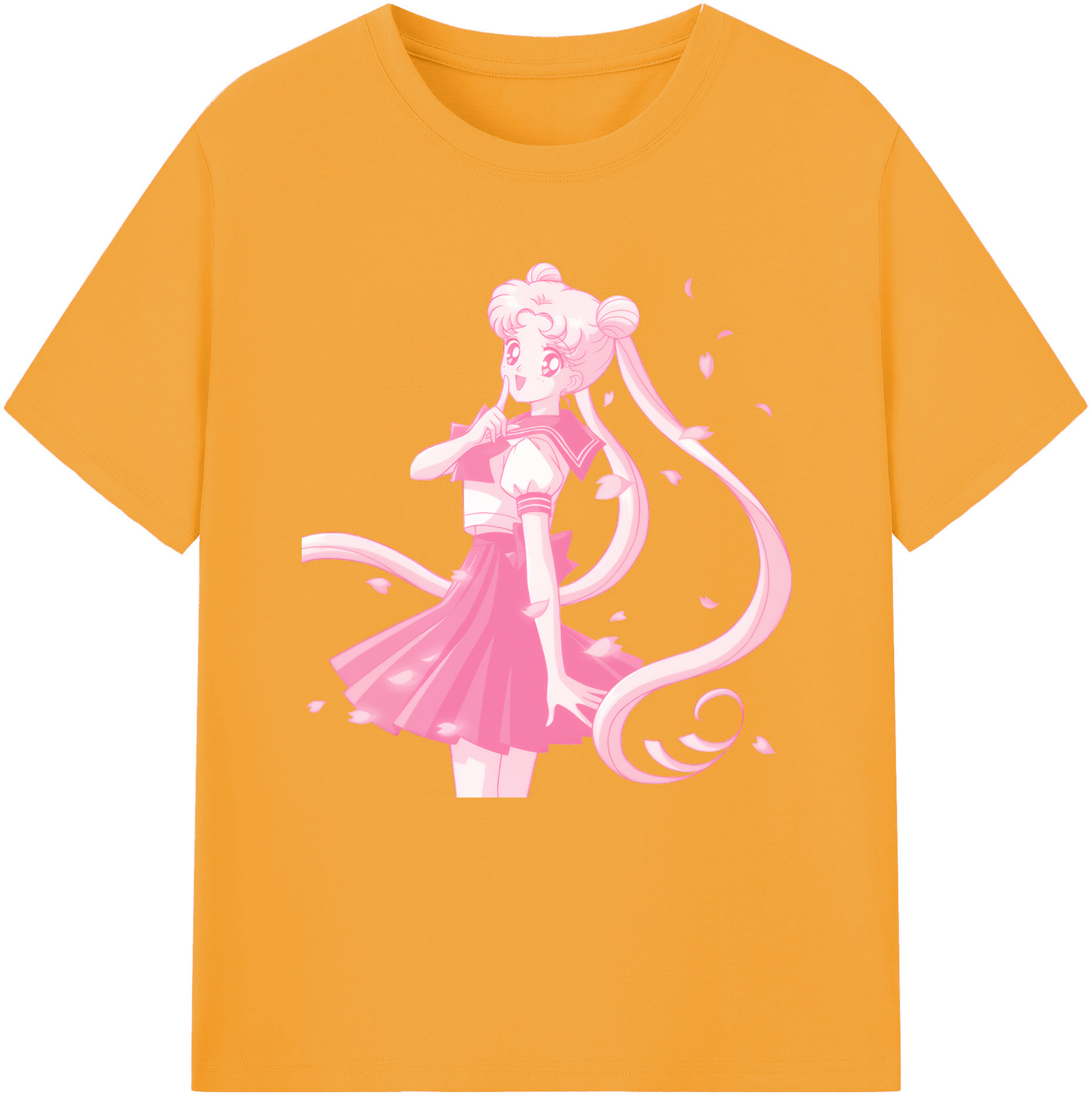 （画像用） 美少女戦士セーラームーン 愛野 美奈子 あいの みなこ Sailor Moon Aino Minako 綿100％半袖Tシャツ（フロントプリント）