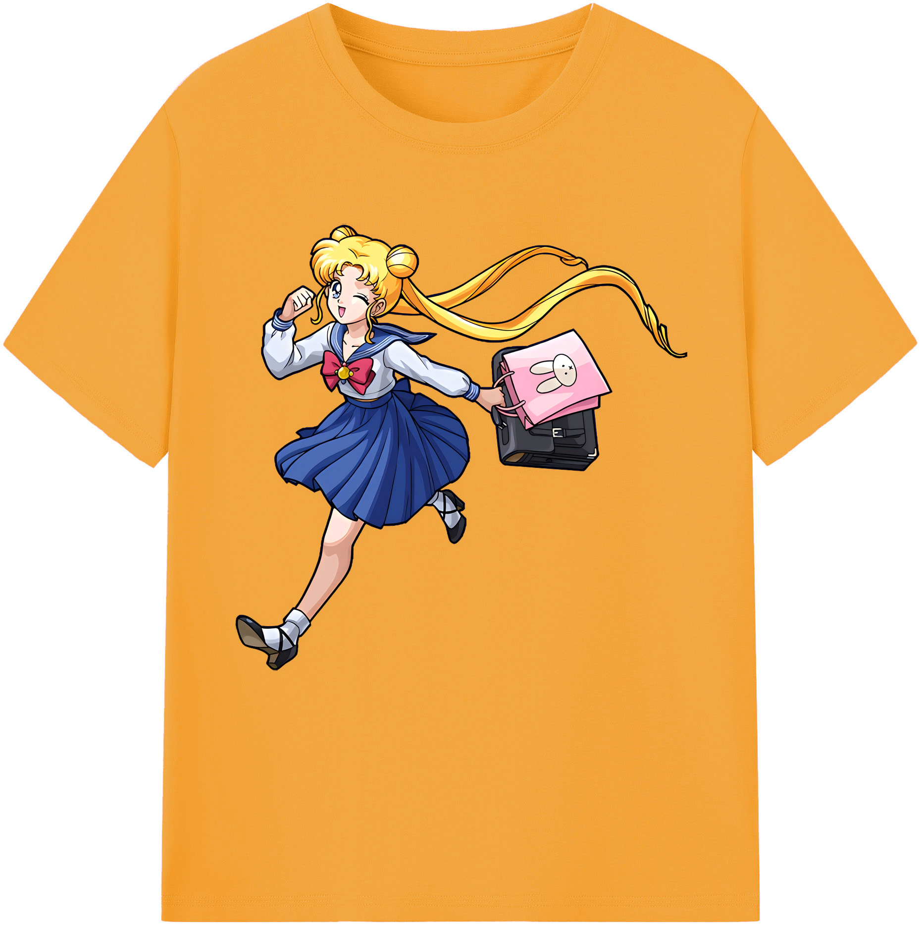 （画像用） 美少女戦士セーラームーン 愛野 美奈子 あいの みなこ Sailor Moon Aino Minako 綿100％半袖Tシャツ（フロントプリント）