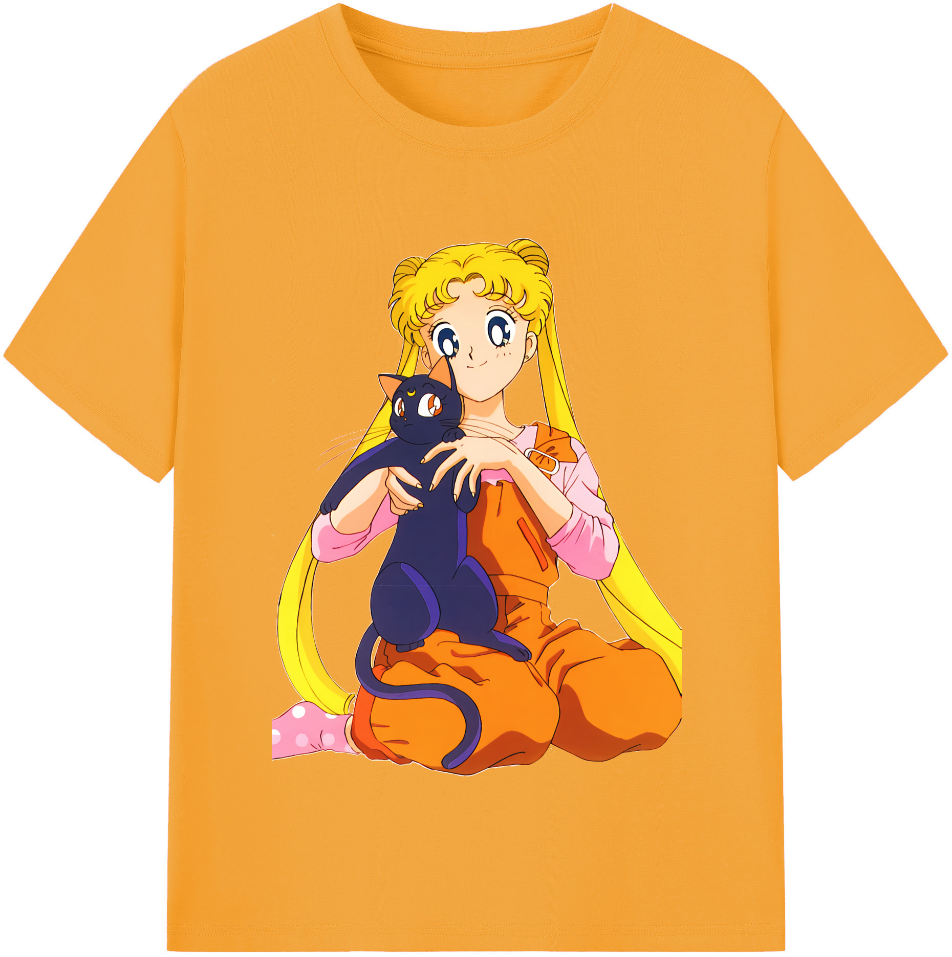 （画像用） 美少女戦士セーラームーン 愛野 美奈子 あいの みなこ Sailor Moon Aino Minako 綿100％半袖Tシャツ（フロントプリント）