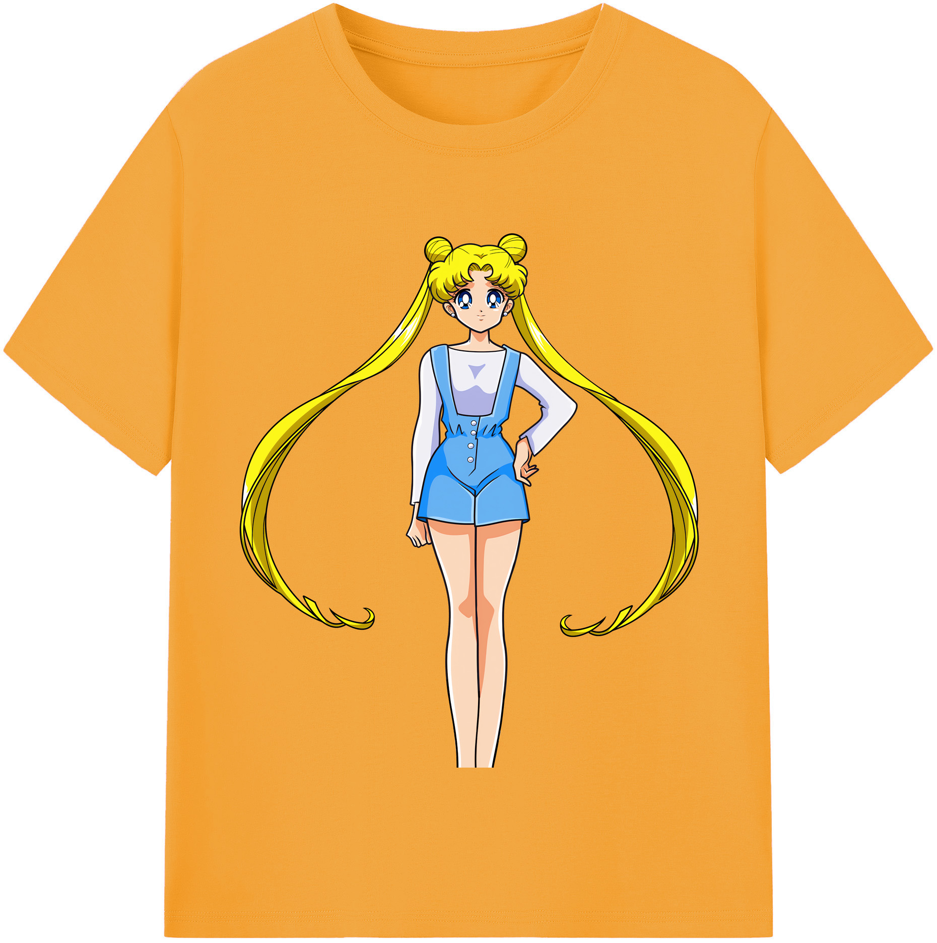 （画像用） 美少女戦士セーラームーン 愛野 美奈子 あいの みなこ Sailor Moon Aino Minako 綿100％半袖Tシャツ（フロントプリント）