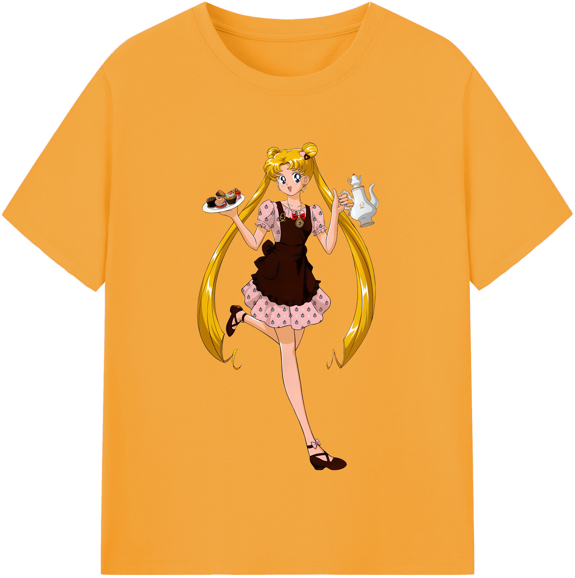 （画像用） 美少女戦士セーラームーン 愛野 美奈子 あいの みなこ Sailor Moon Aino Minako 綿100％半袖Tシャツ（フロントプリント）