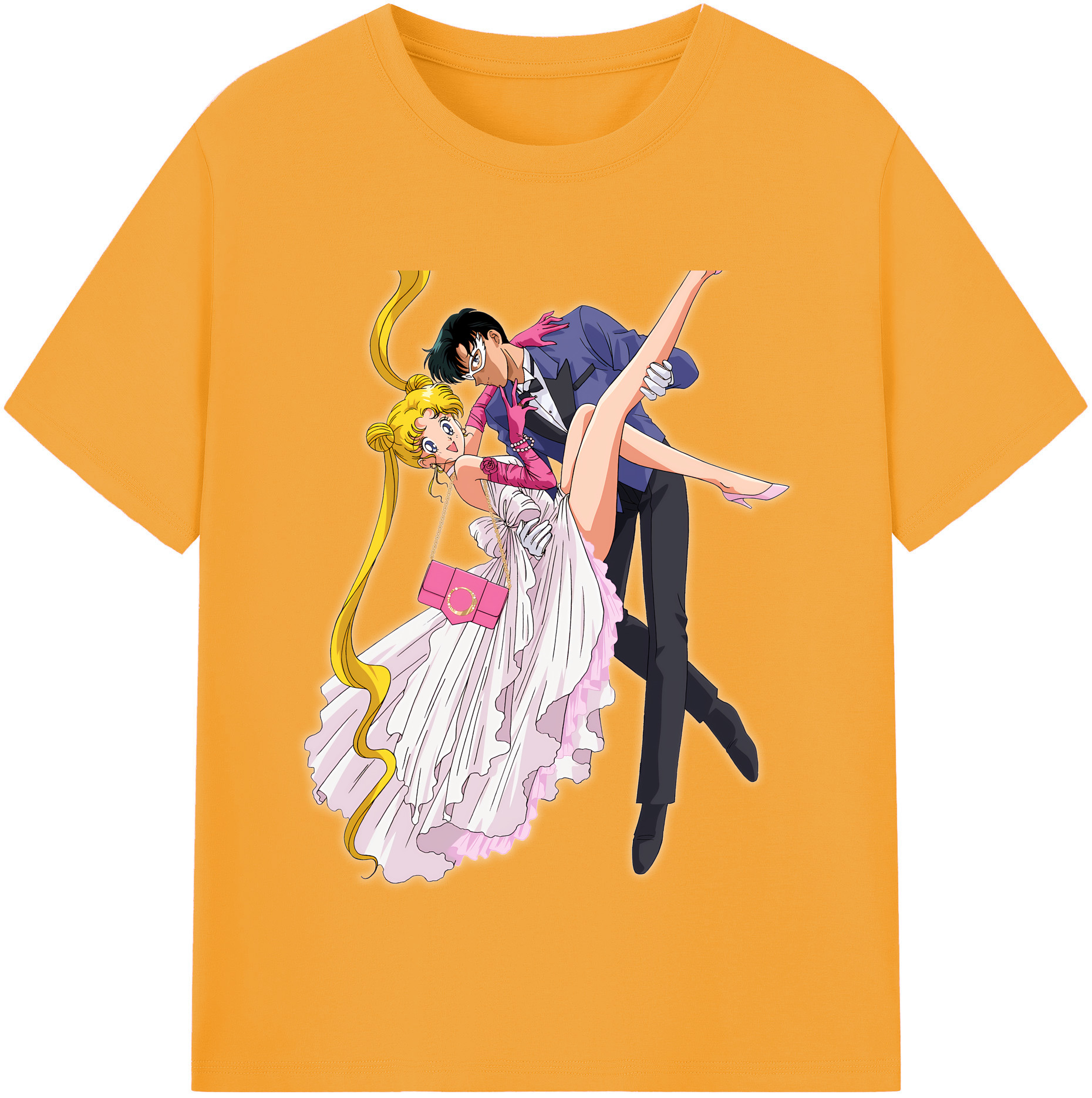 （画像用） 美少女戦士セーラームーン 愛野 美奈子 あいの みなこ Sailor Moon Aino Minako 綿100％半袖Tシャツ（フロントプリント）