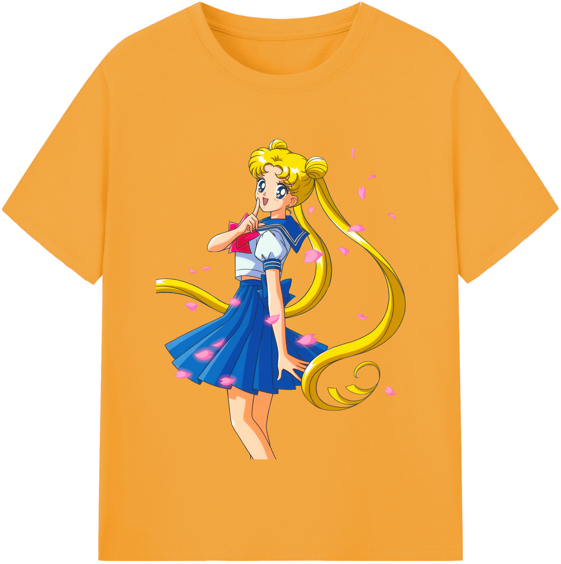 （画像用） 美少女戦士セーラームーン 愛野 美奈子 あいの みなこ Sailor Moon Aino Minako 綿100％半袖Tシャツ（フロントプリント）