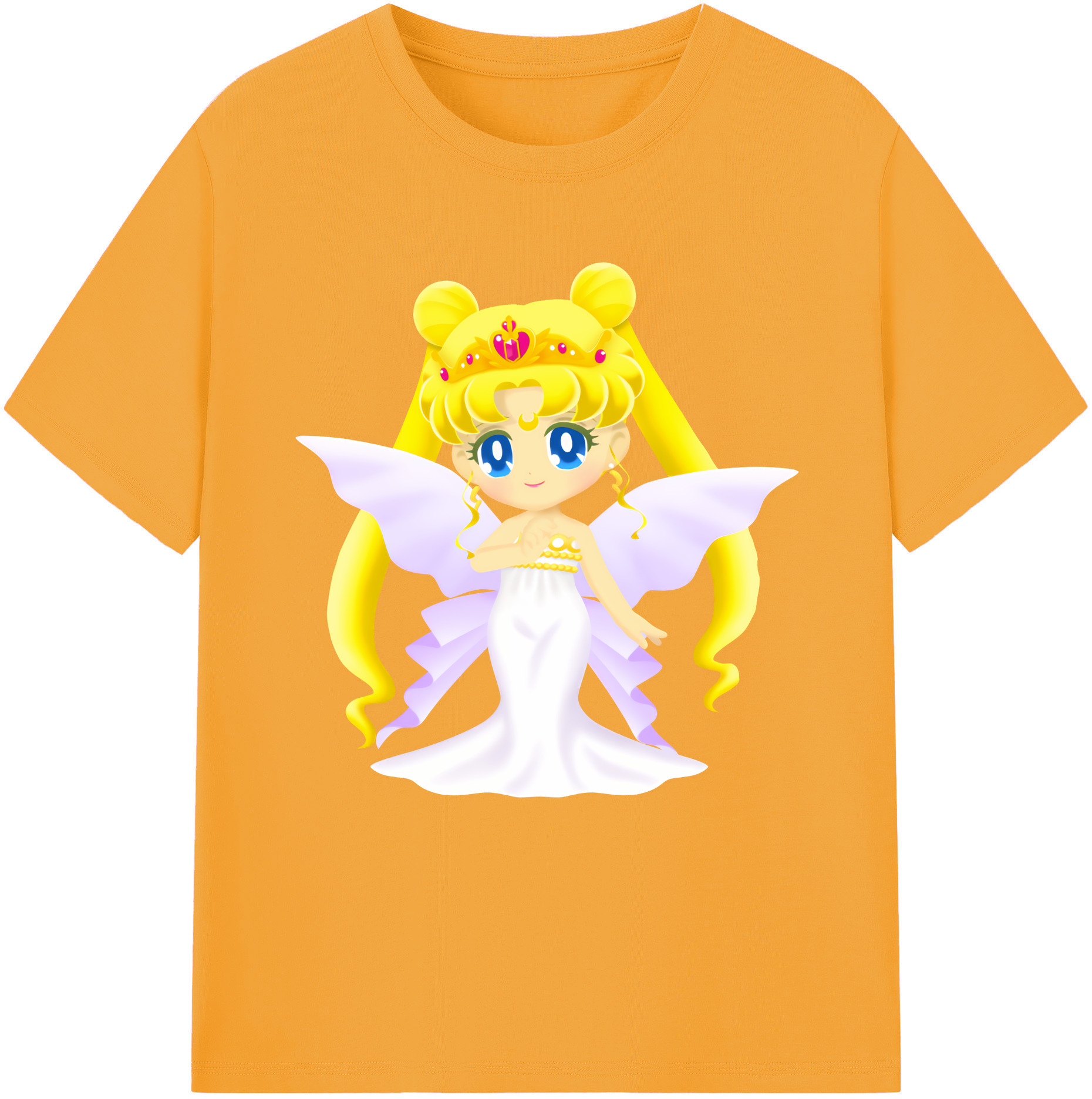 （画像用） 美少女戦士セーラームーン 愛野 美奈子 あいの みなこ Sailor Moon Aino Minako 綿100％半袖Tシャツ（フロントプリント）