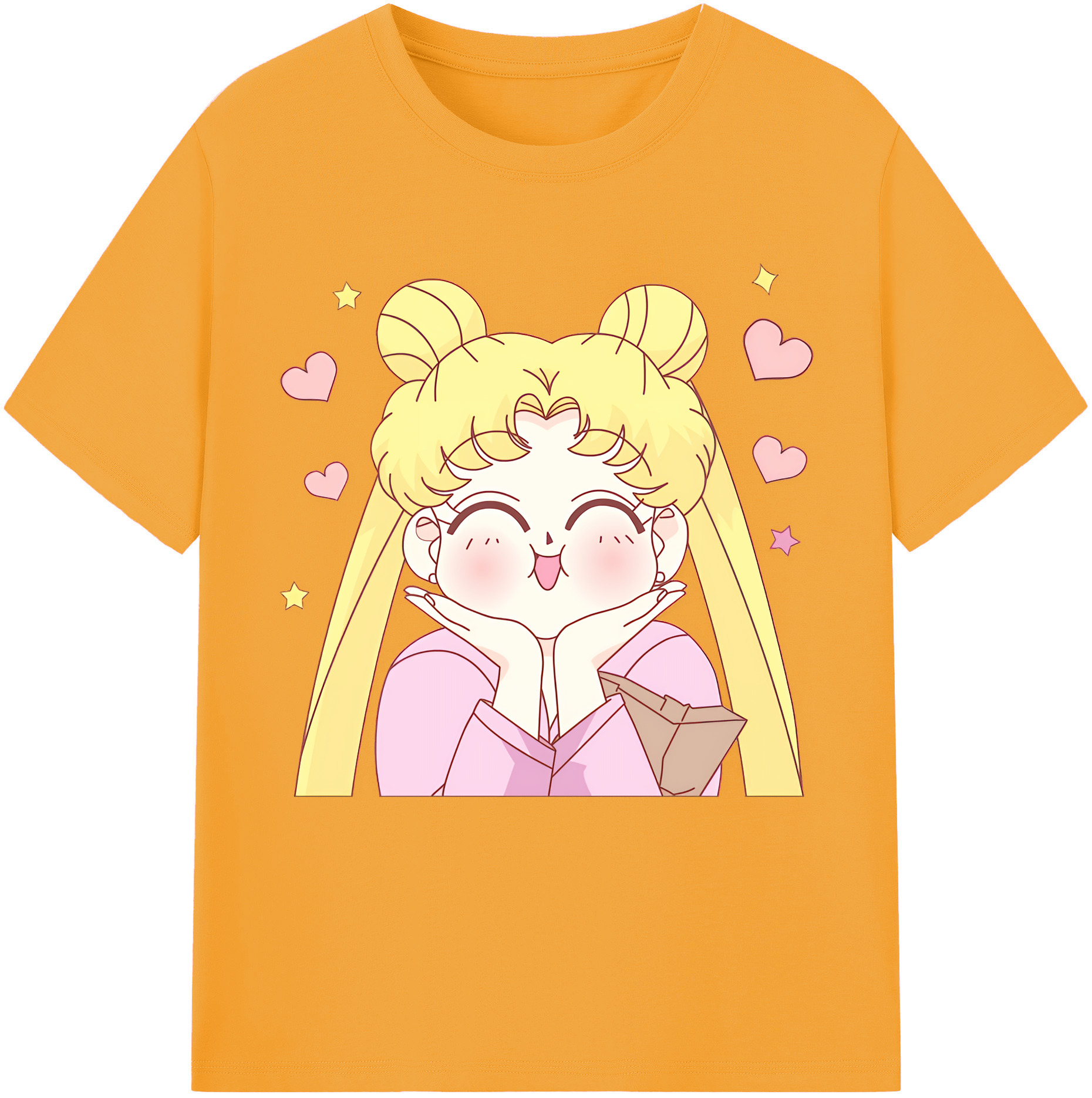（画像用） 美少女戦士セーラームーン 愛野 美奈子 あいの みなこ Sailor Moon Aino Minako 綿100％半袖Tシャツ（フロントプリント）