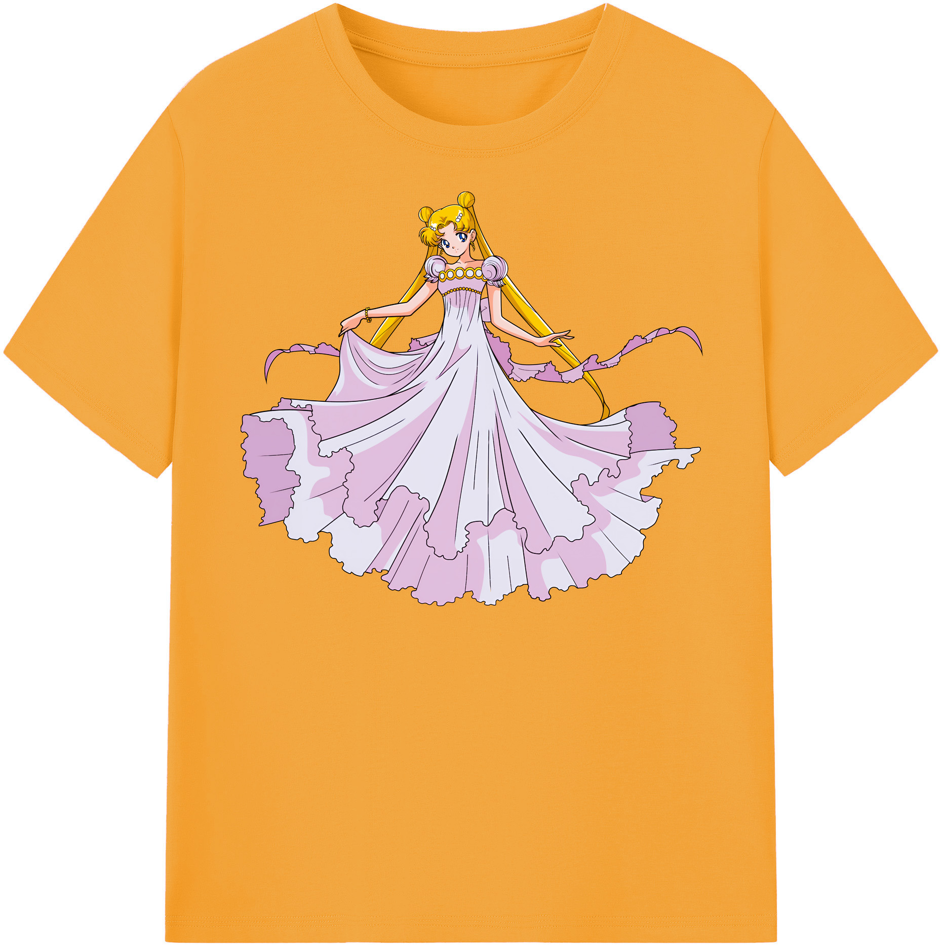 （画像用） 美少女戦士セーラームーン 愛野 美奈子 あいの みなこ Sailor Moon Aino Minako 綿100％半袖Tシャツ（フロントプリント）