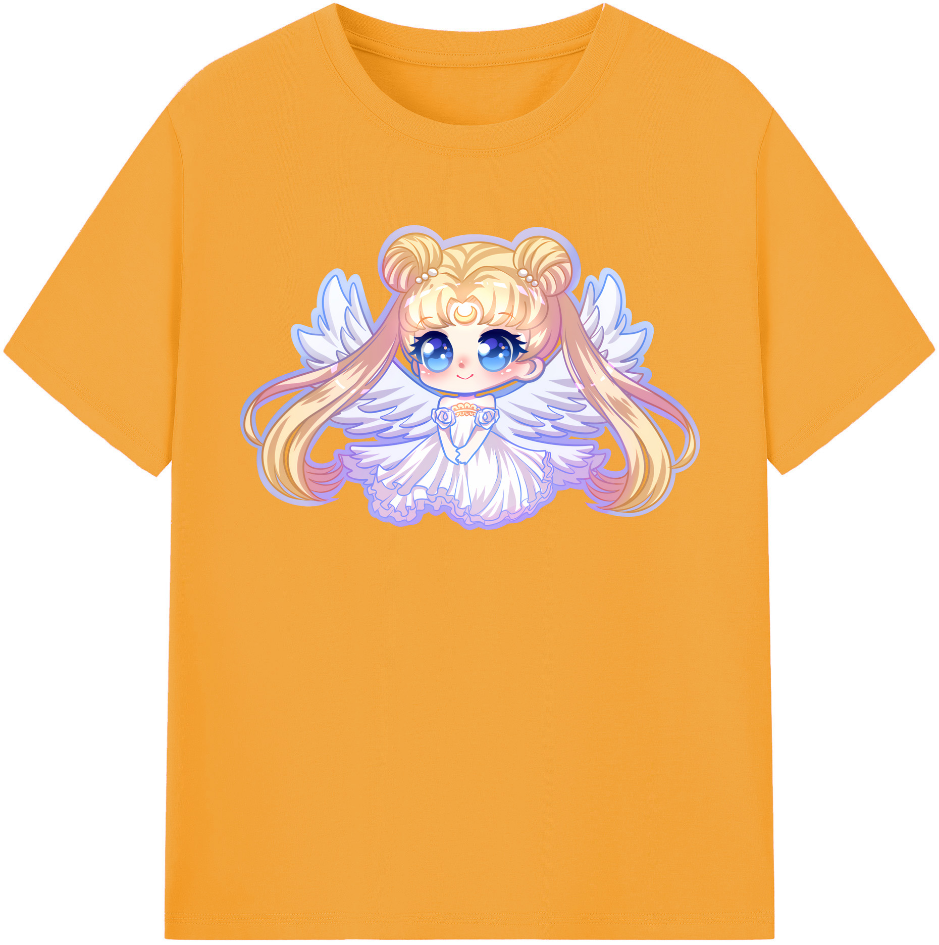 （画像用） 美少女戦士セーラームーン 愛野 美奈子 あいの みなこ Sailor Moon Aino Minako 綿100％半袖Tシャツ（フロントプリント）