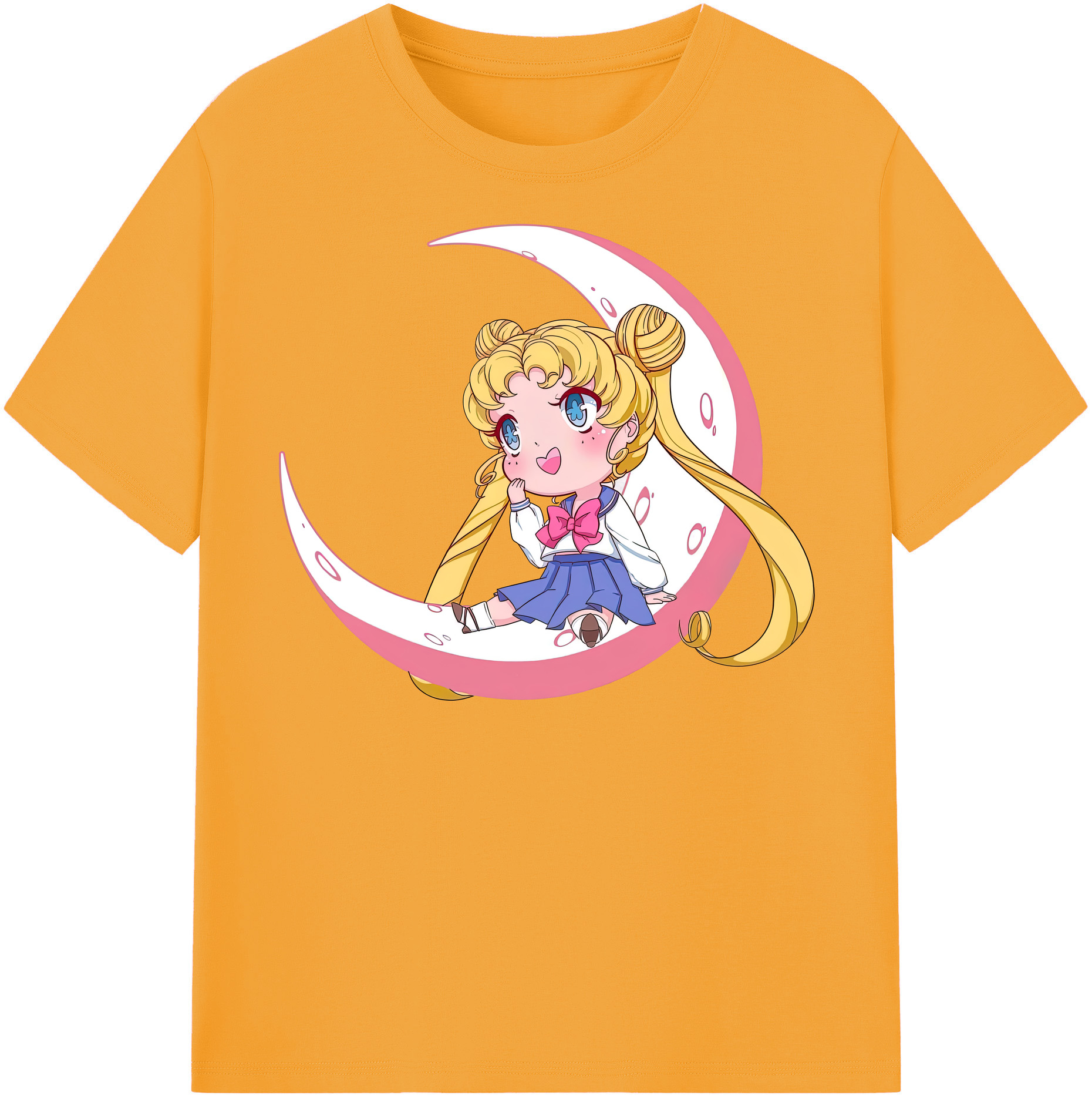 （画像用） 美少女戦士セーラームーン 愛野 美奈子 あいの みなこ Sailor Moon Aino Minako 綿100％半袖Tシャツ（フロントプリント）