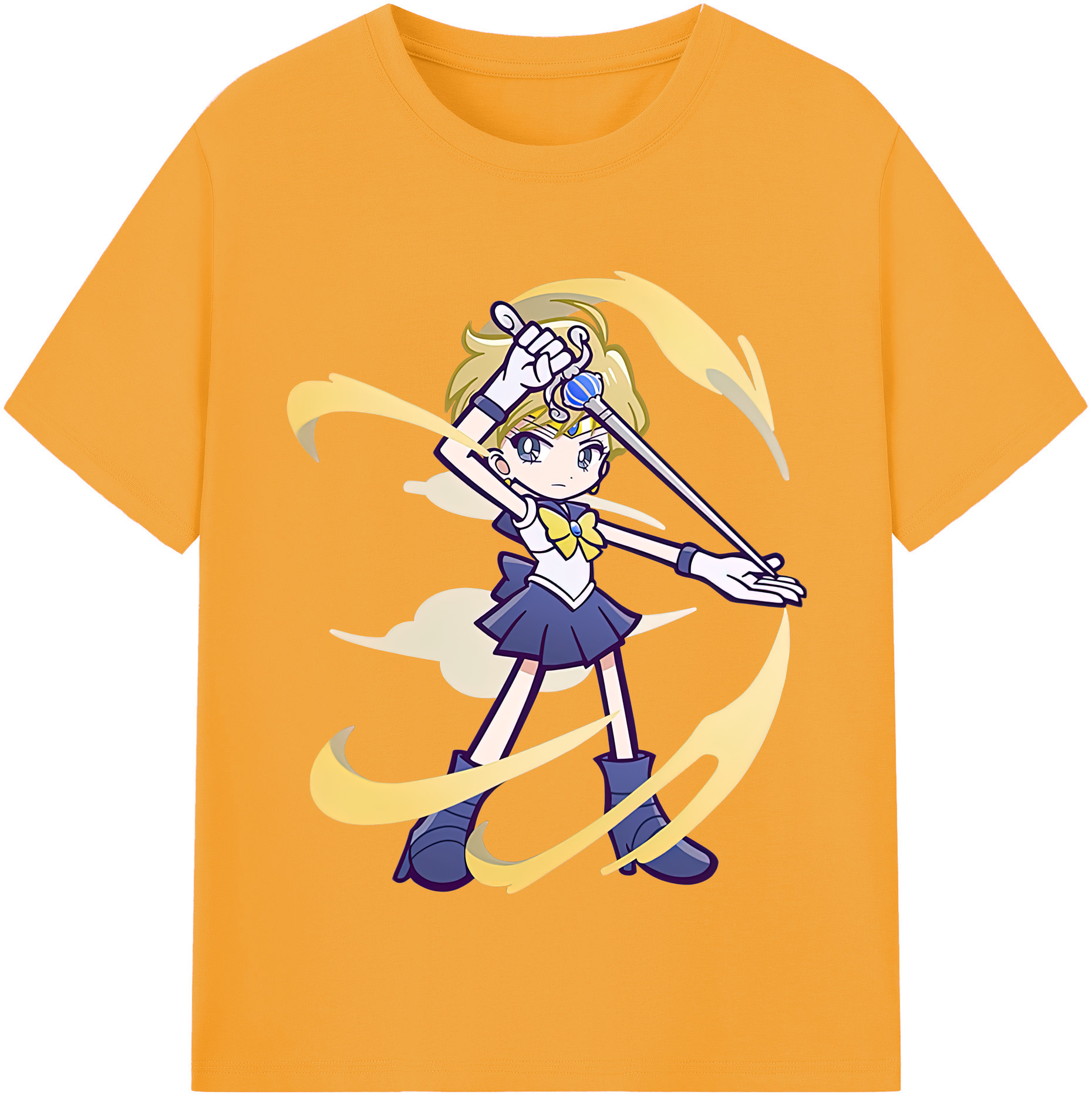 （画像用） 美少女戦士セーラームーン 天王はるか Sailor Moon Tenoh Haruka 綿100％半袖Tシャツ（フロントプリント）